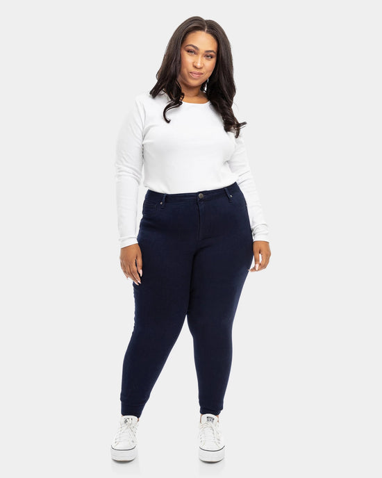 Black Rinse $|& 1822 Denim Butter High-Rise Skinny - VOF Detail