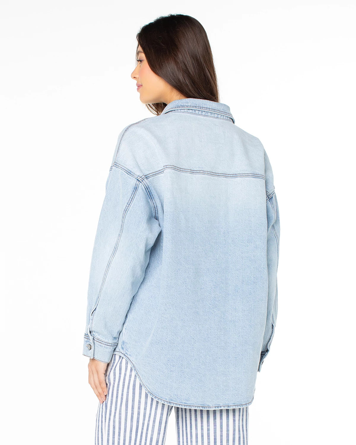 Vitamin Sea $|& Roxy Surf Society Denim Shacket - Hanger Side
