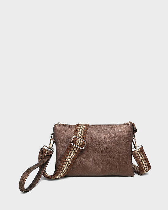 Cocoa Pearl $|& Jen & Co. Izzy Crossbody - VOF Detail
