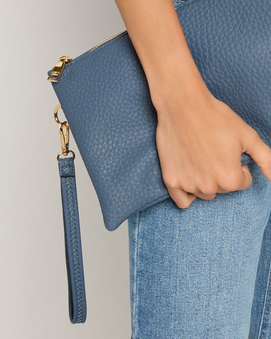 Slate Blue $|& Jen & Co. Izzy Crossbody - SOF Front
