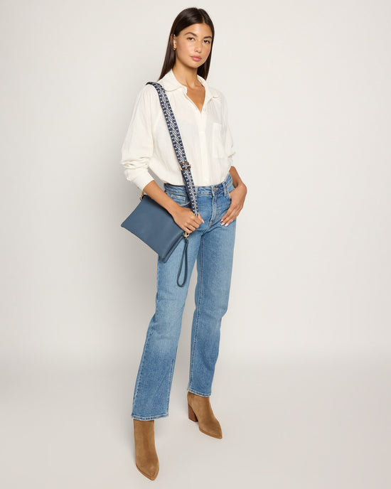Slate Blue $|& Jen & Co. Izzy Crossbody - SOF Back