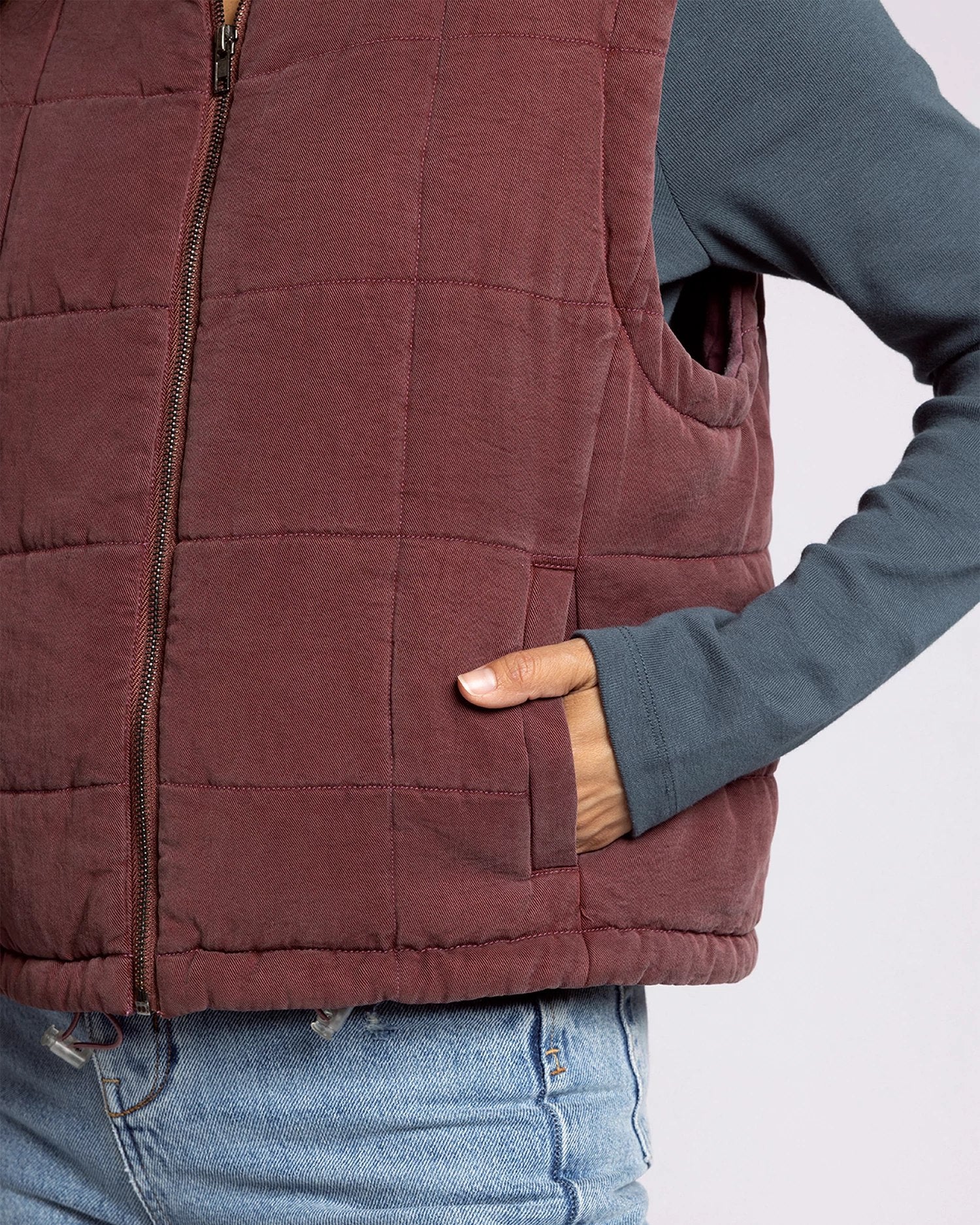 Crushed Berry $|& Thread & Supply Brina Vest - Hanger Back