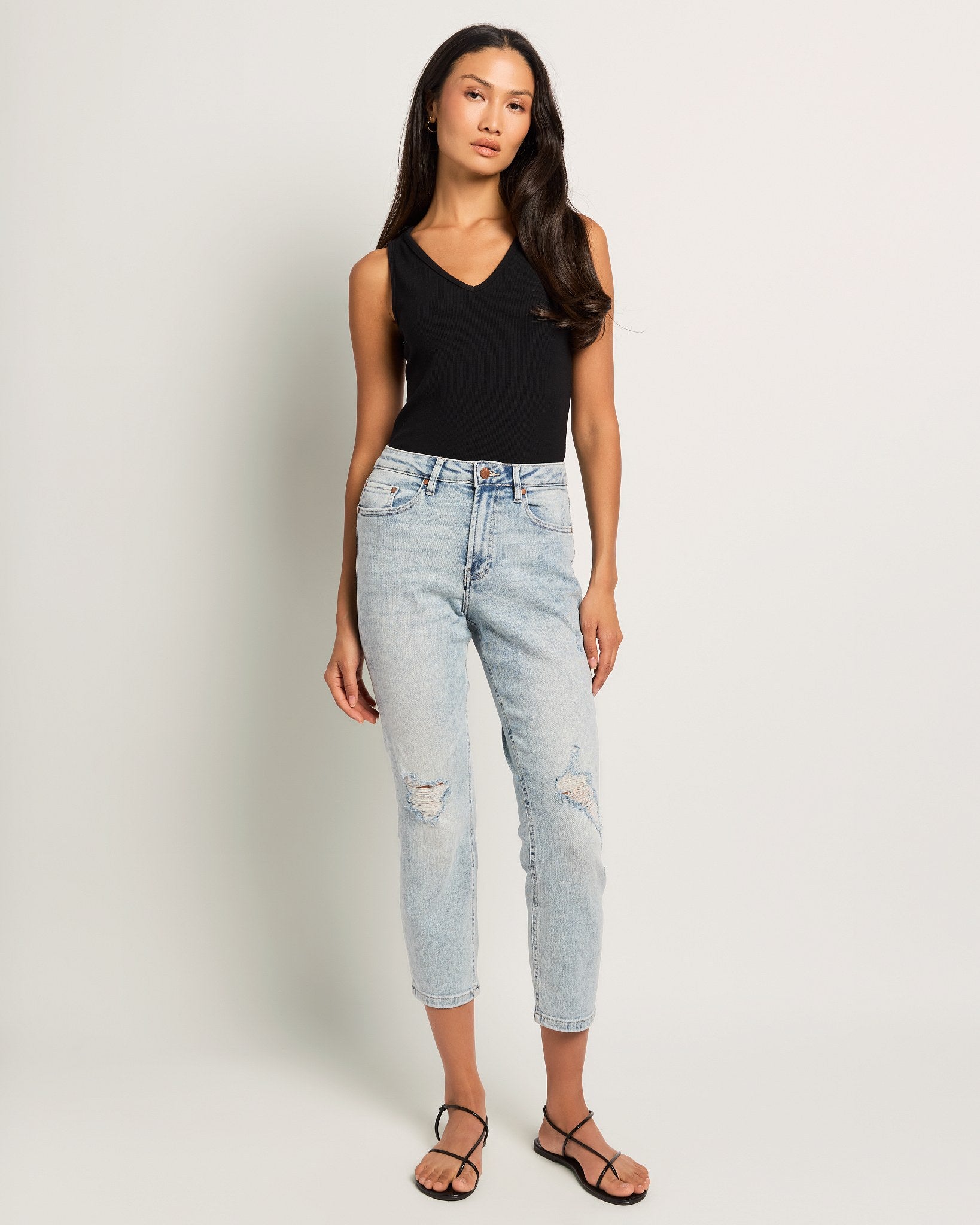 Light Wash $|& Herizon Rena High Rise Mom Jean - UGC On Fig