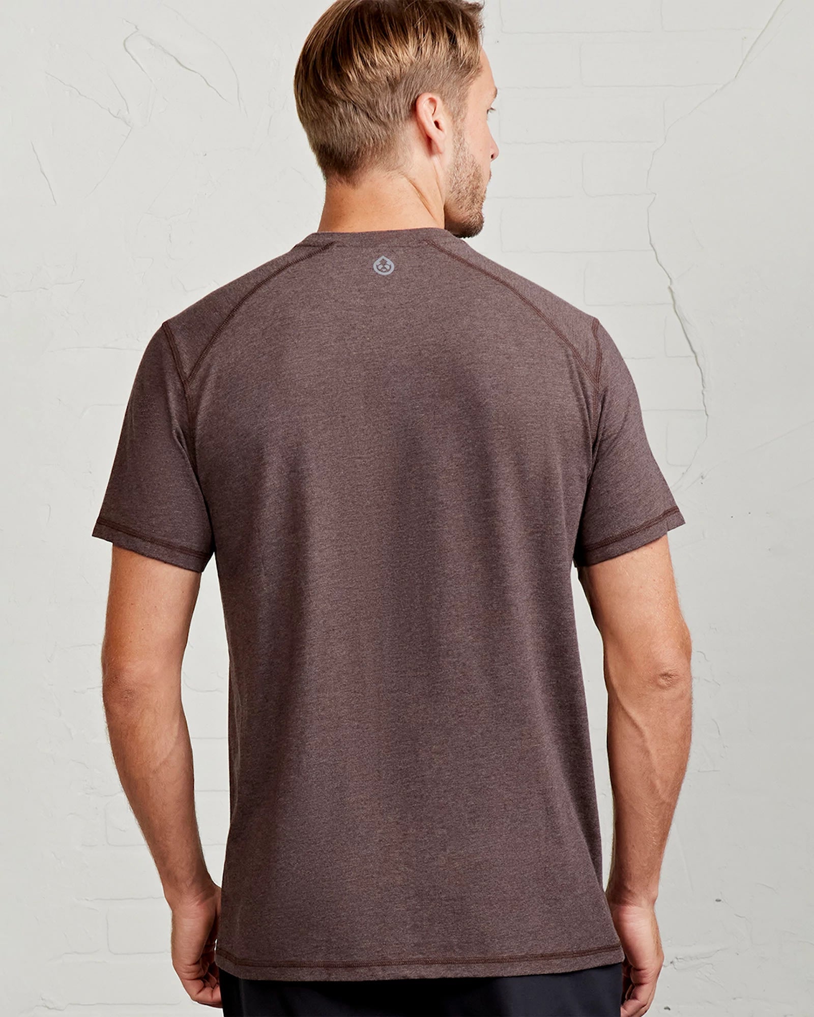 Mocha Heather $|& Tasc Carrollton Tee - Hanger Side