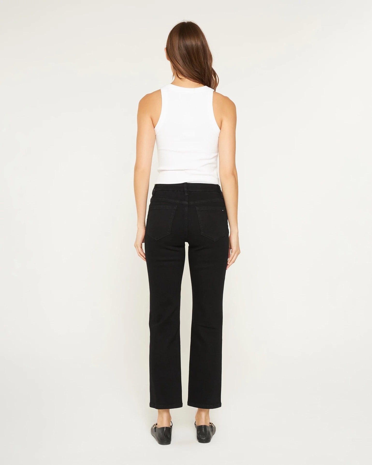 Gentle Night $|& Mica Denim Mid Rise Ankle Straight Leg Jeans - Hanger Side