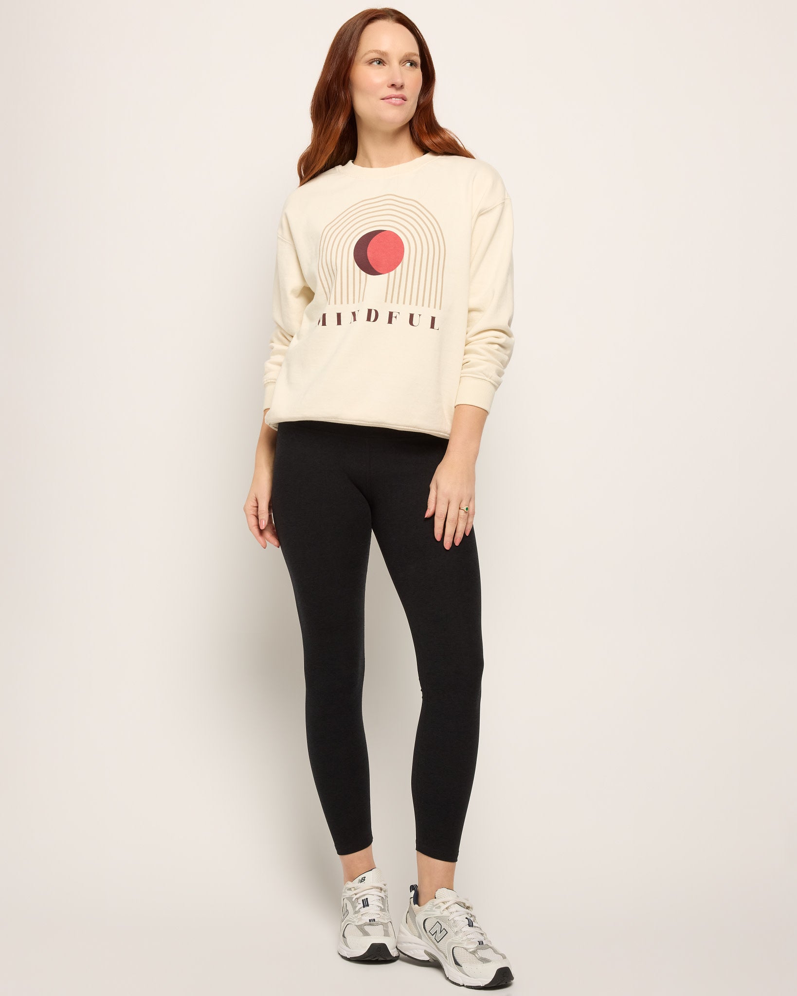 Cream $|& Interval Ivy Sweatshirt Mindful Graphic - UGC On Fig