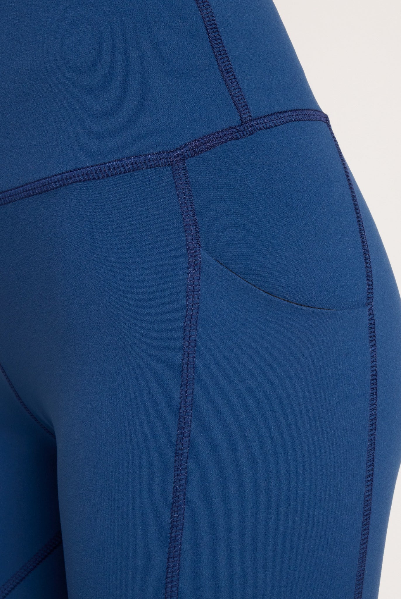 Deep Teal $|& Interval CloudLight Pose Pocket Legging - SOF Full Front