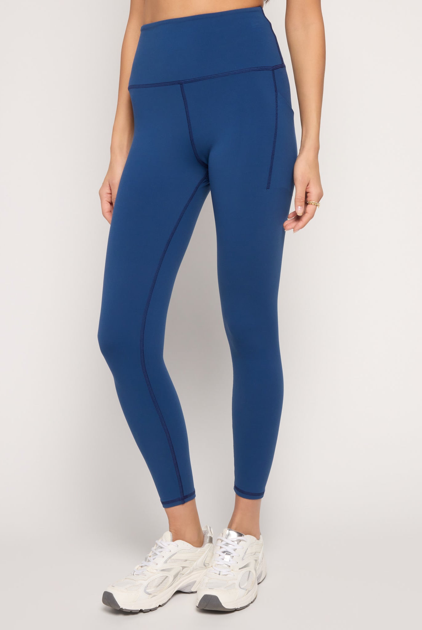 Deep Teal $|& Interval CloudLight Pose Pocket Legging - SOF Front