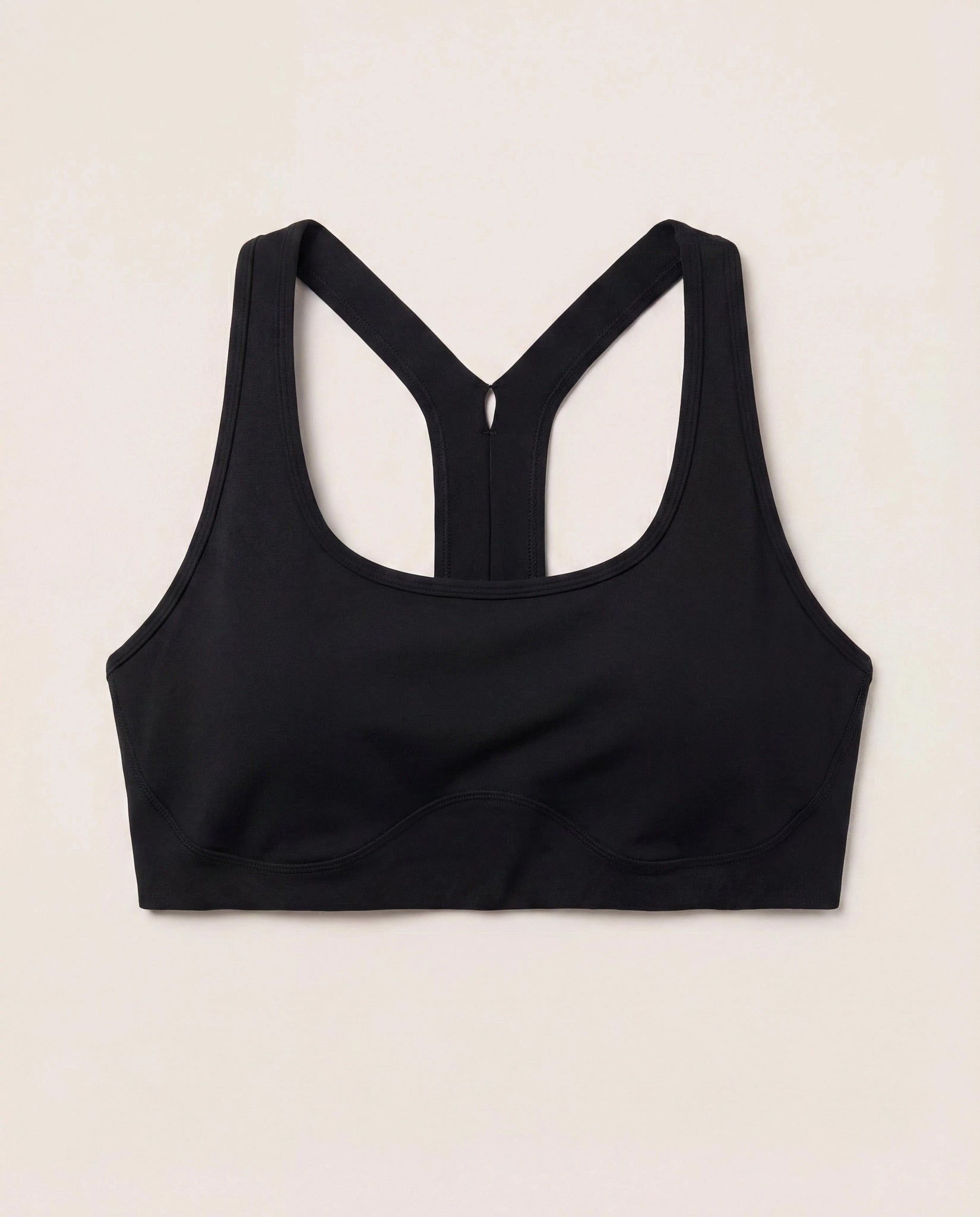 Black $|& Interval CloudLight Scoreline Bra - Hanger Detail