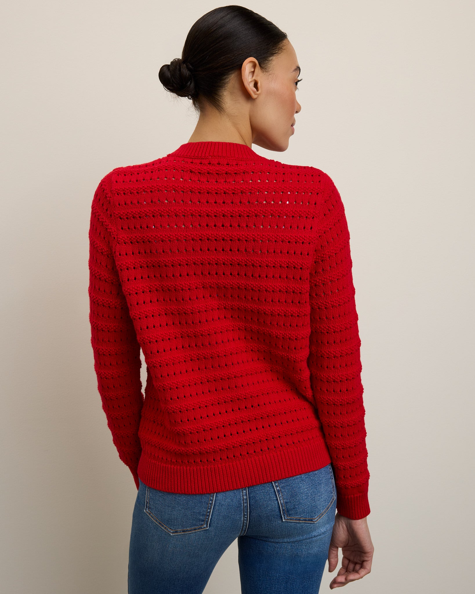Red $|& Herizon Elevate Cardigan - SOF Back