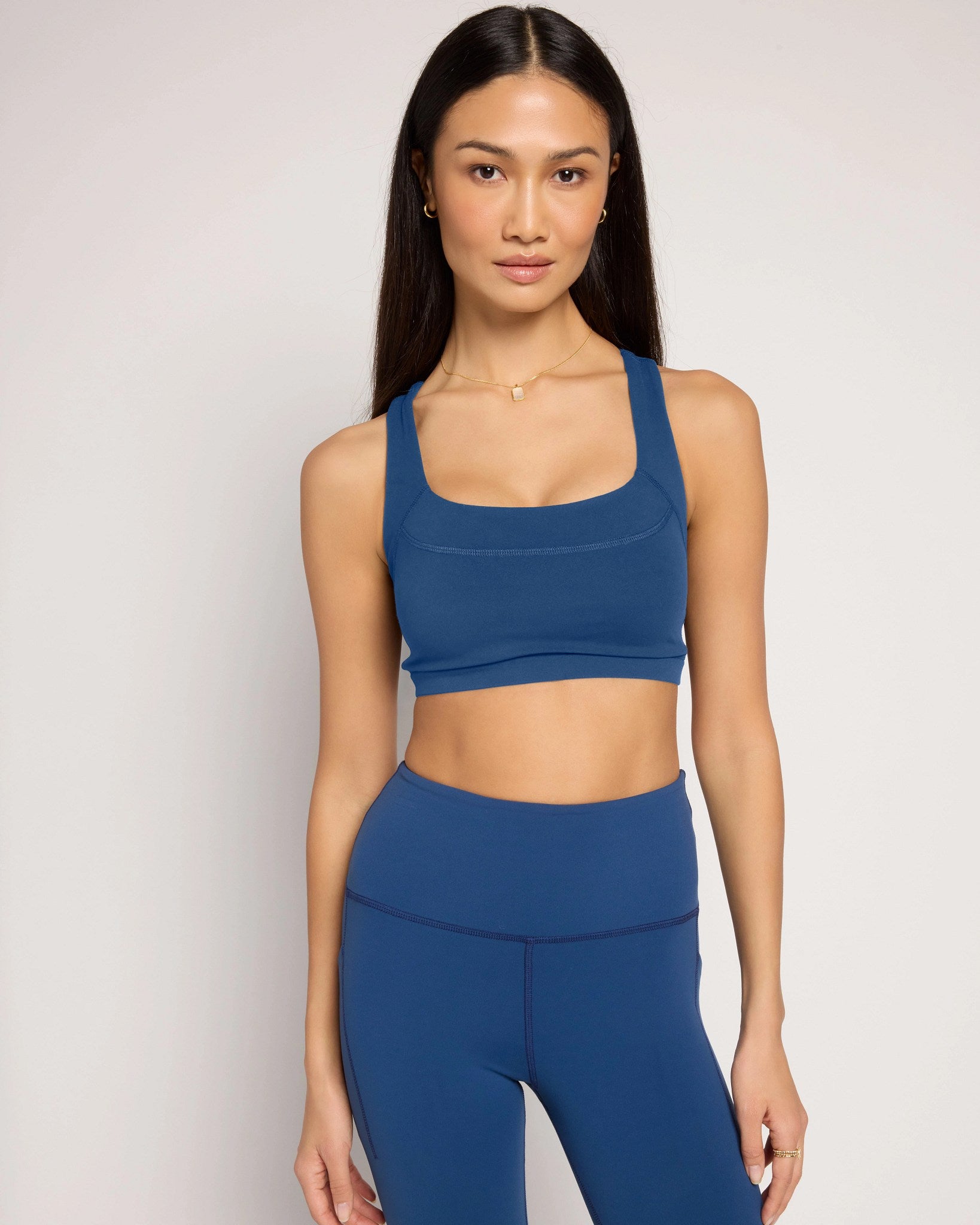 Deep Teal $|& Interval CloudLight Equalize Bra - SOF Front