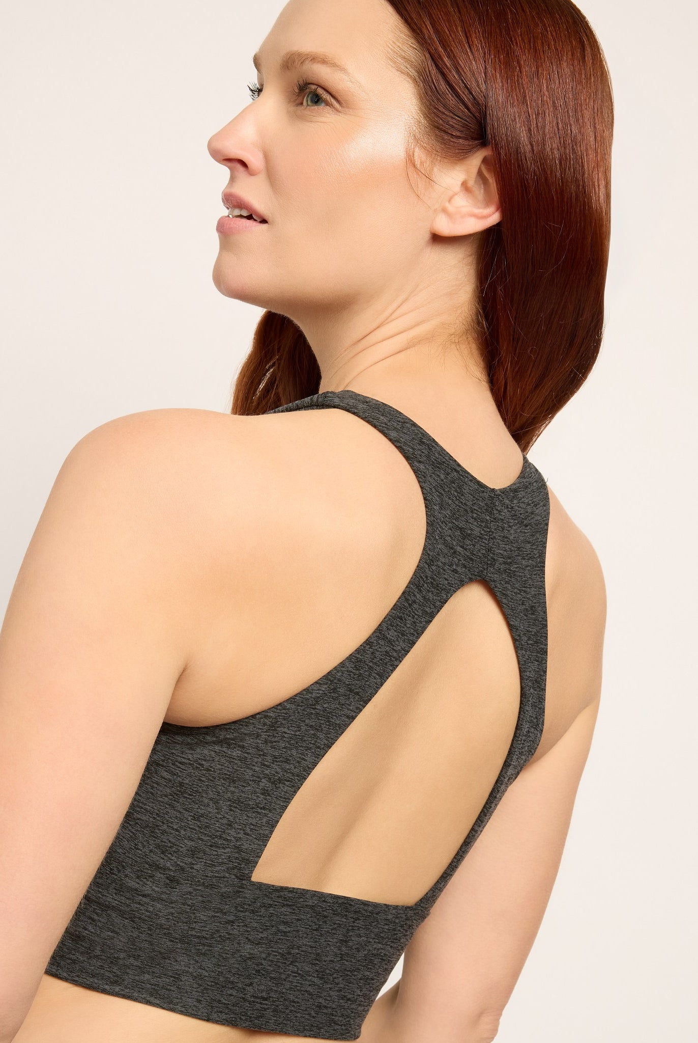Heather Charcoal $|& Interval FlowHeather Sculpt Enchant Bra - VOF Front