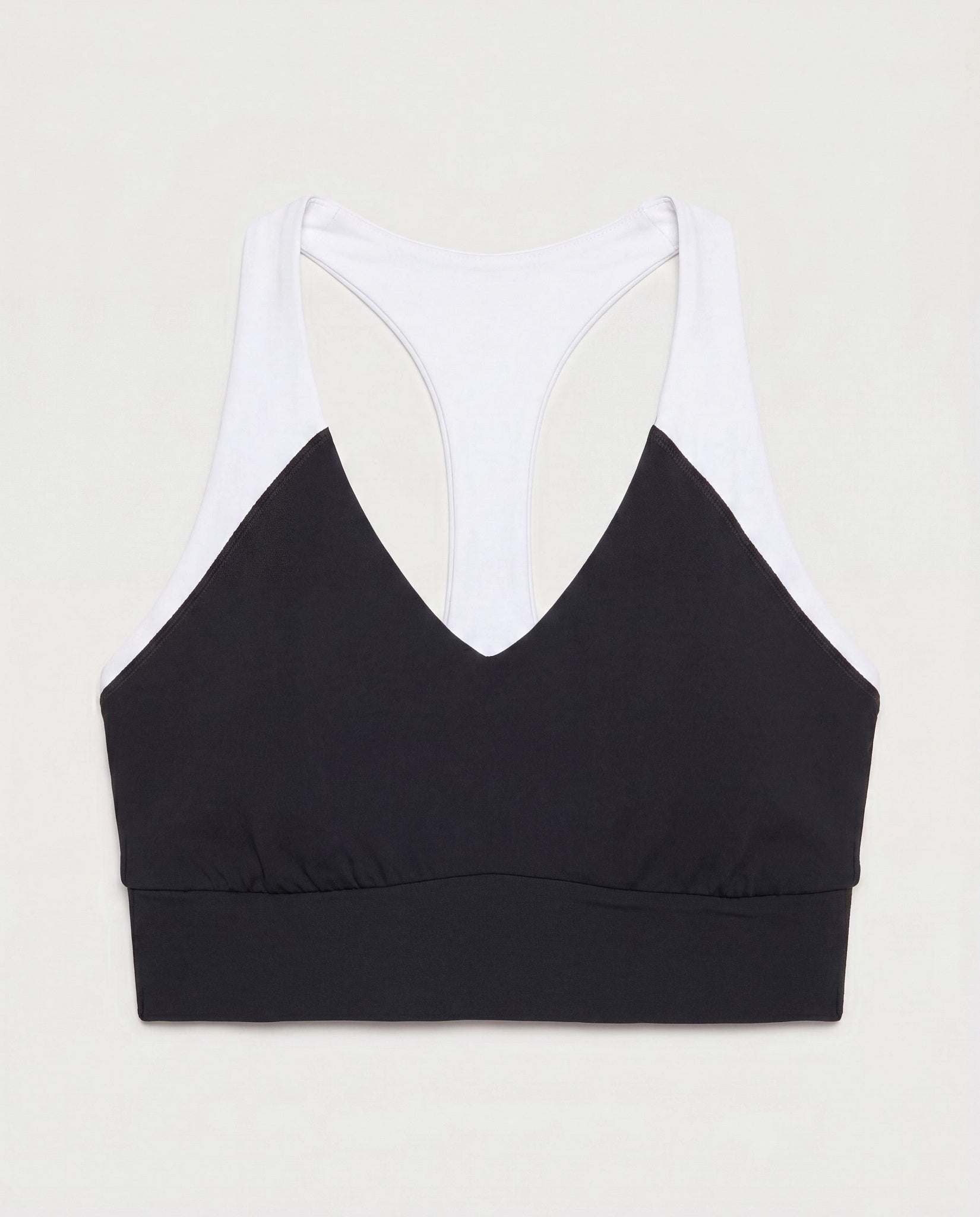 Black/White $|& Interval CloudLight Endurance Bra - Hanger Detail