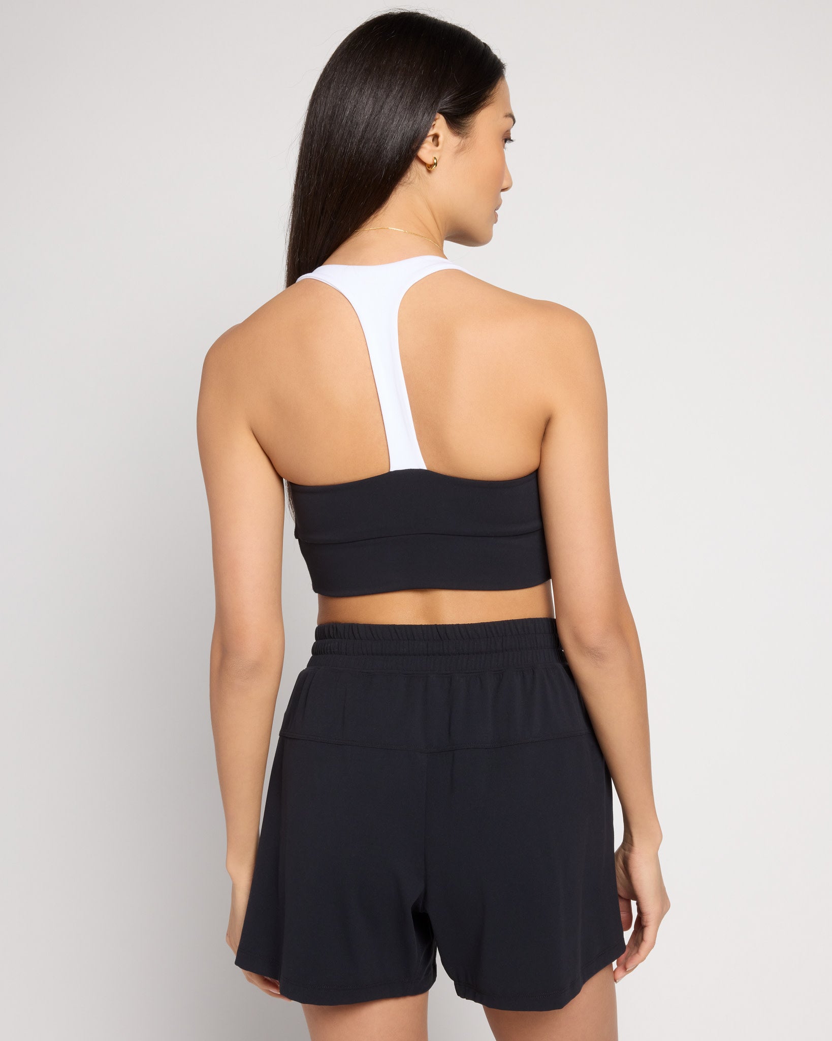 Black/White $|& Interval CloudLight Endurance Bra - SOF Back