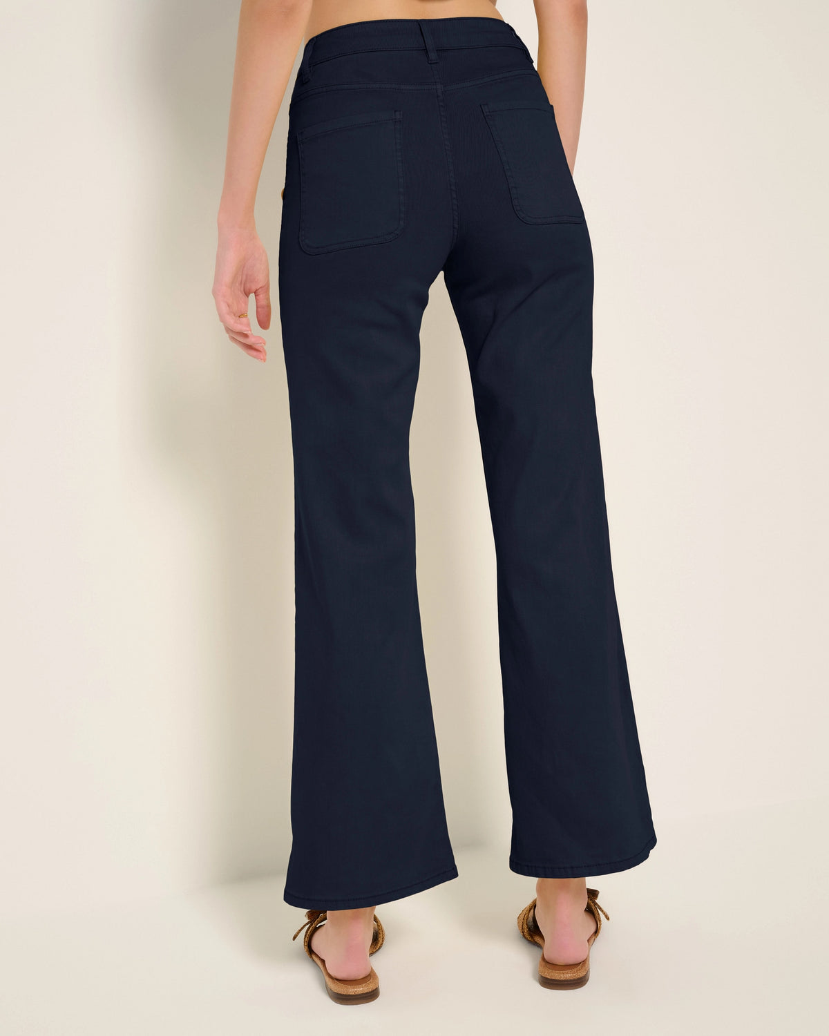 Mariner Midnight $|& SEAS Acacia Button Wide Leg Twill Pant - SOF Back
