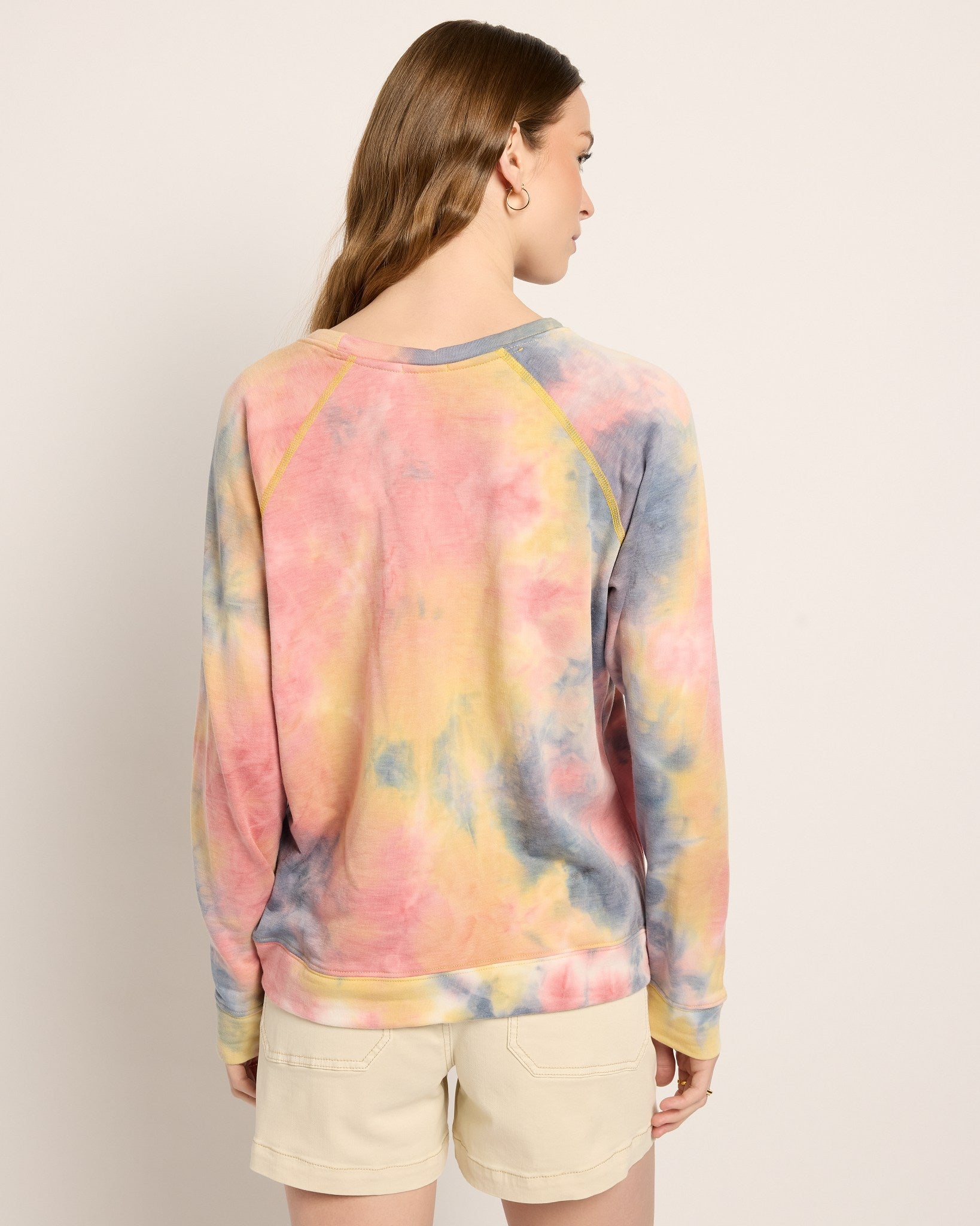 Butter Printed Tie Dye $|& SEAS Beach Bum Tie Dye Graphic Pullover - SOF Back