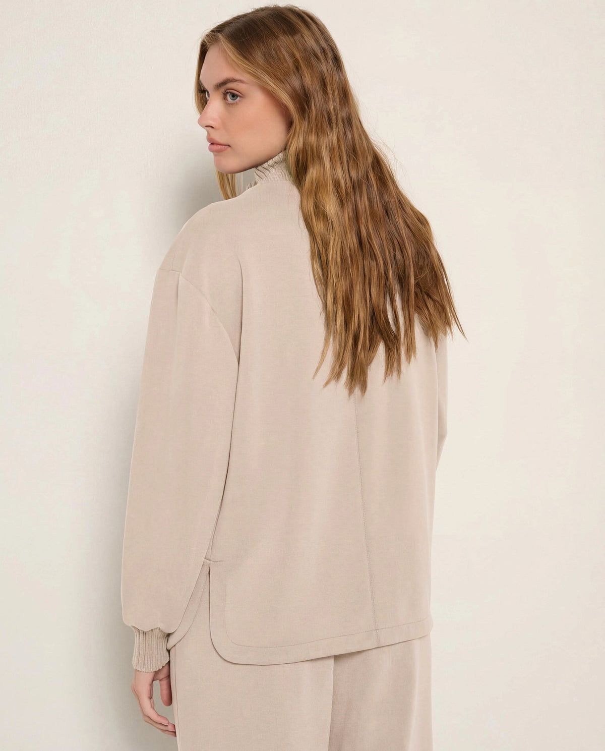 Heather Oatmeal $|& SEAS Abyssal Button Front Jacket - SOF Back