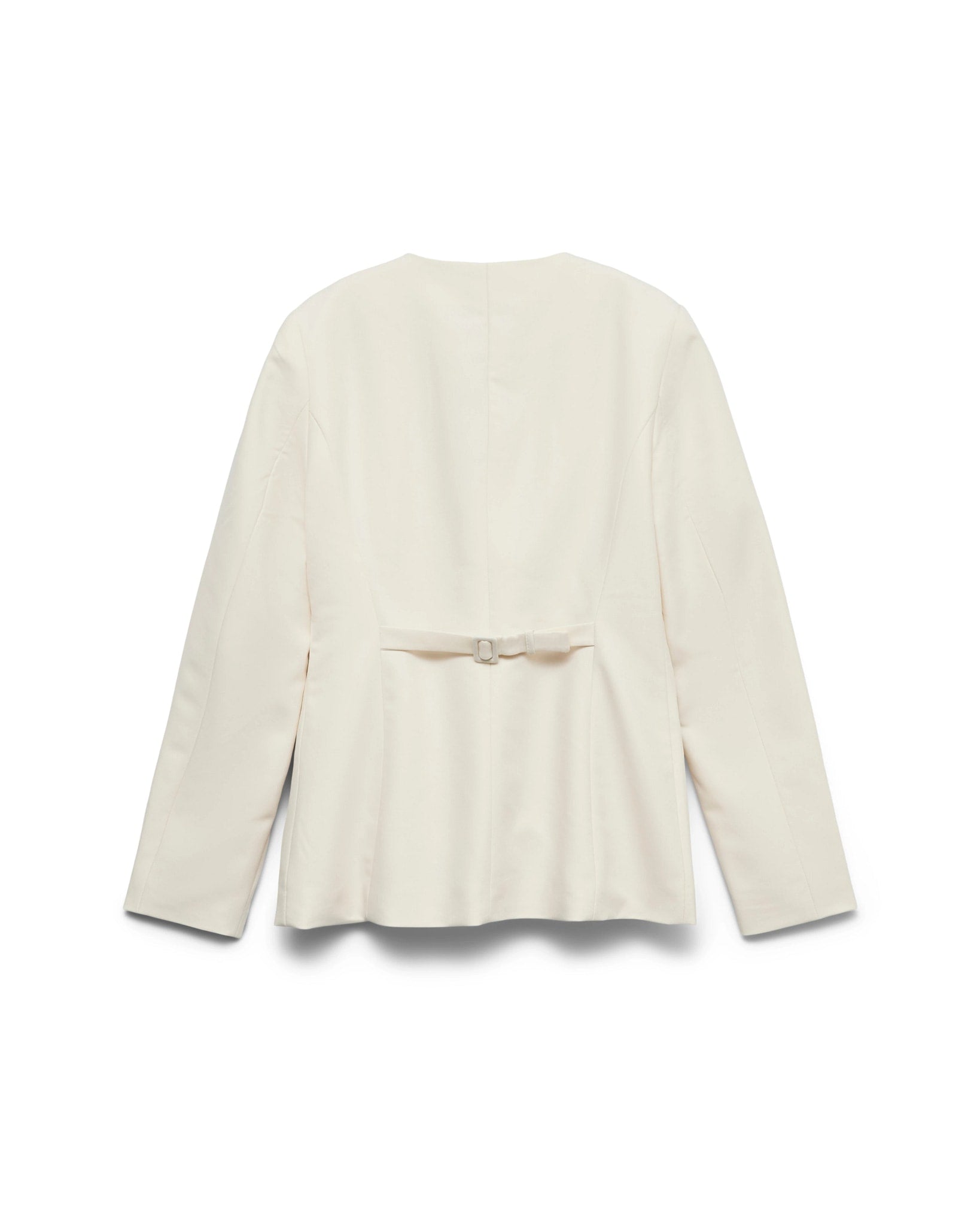 Birch $|& Vero Moda Drea Fitted Collarless Blazer
