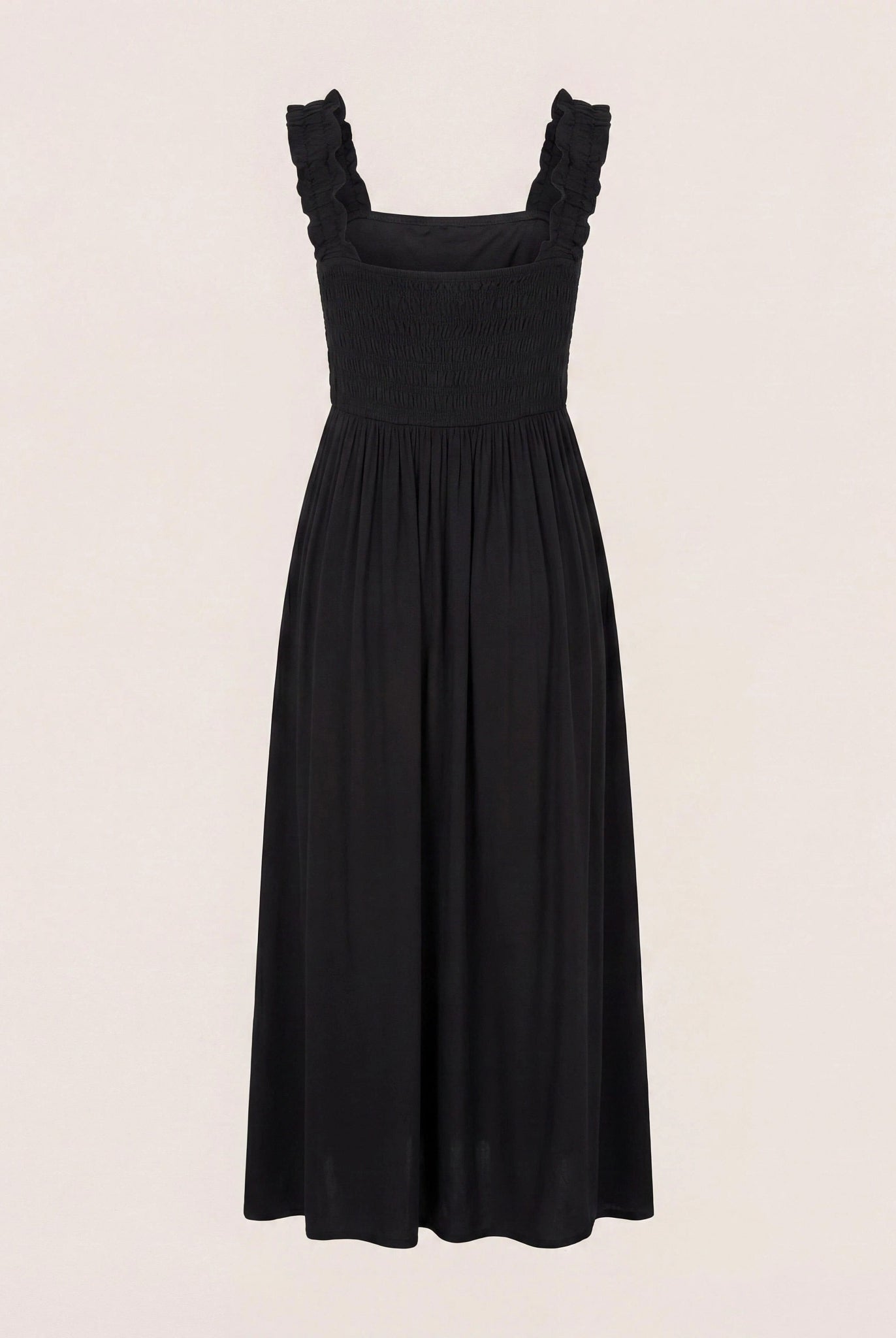 Black $|& SEAS Westbreeze Smocked Maxi Dress - Hanger Detail