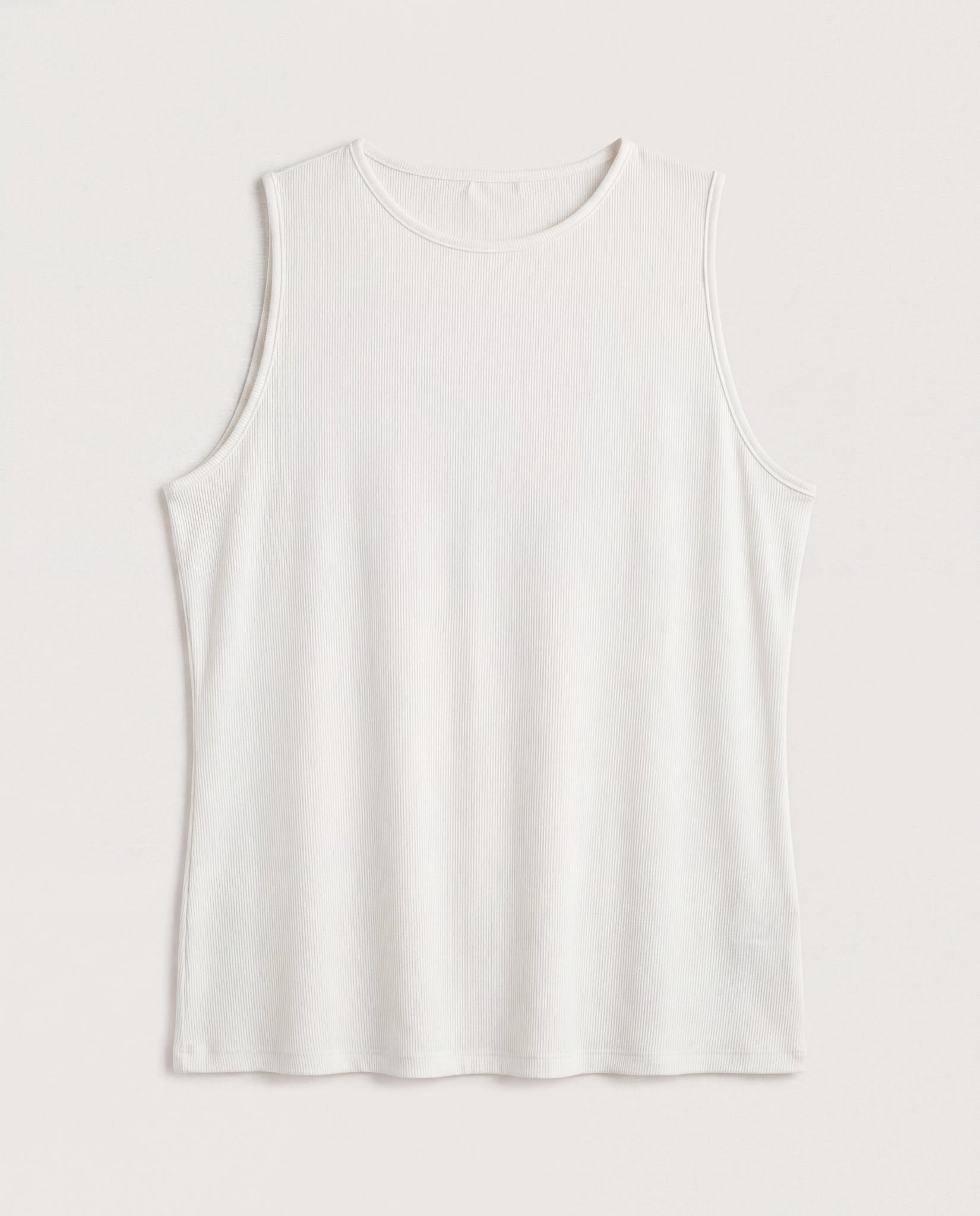 White $|& SEAS Boat Neck Tank - Hanger Detail
