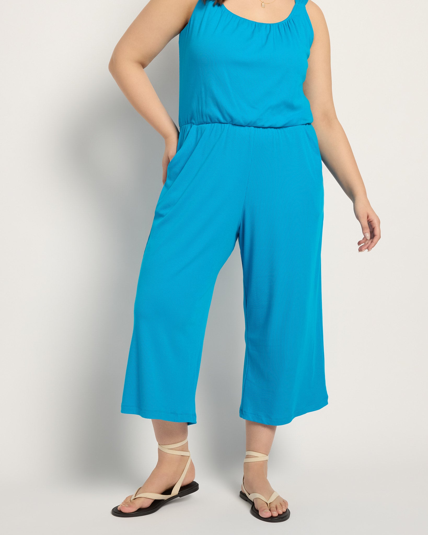 Lapis $|& SEAS Shores Jumpsuit - VOF Front