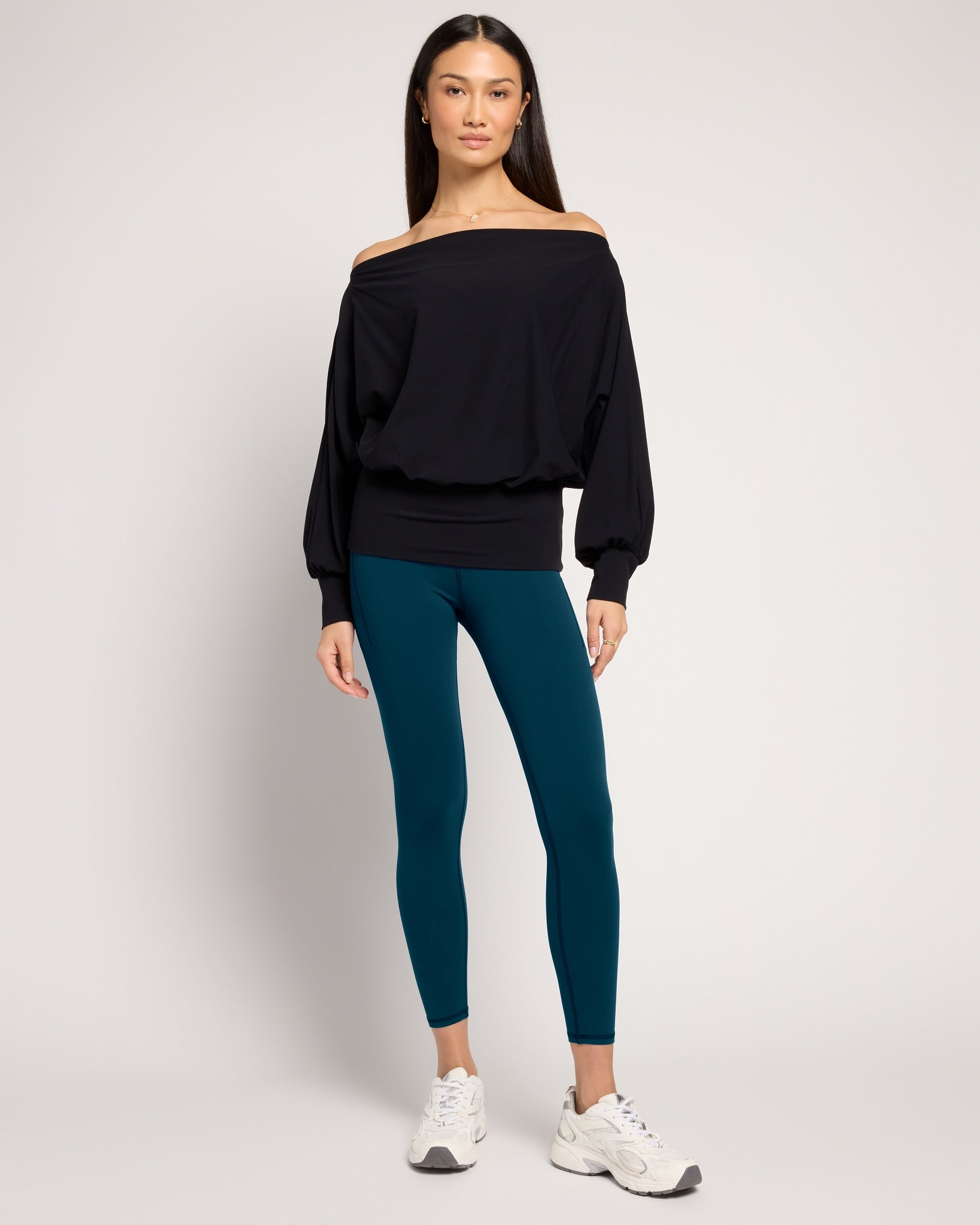 Black $|& Interval CloudLight Rapid Off Shoulder Top - UGC On Fig
