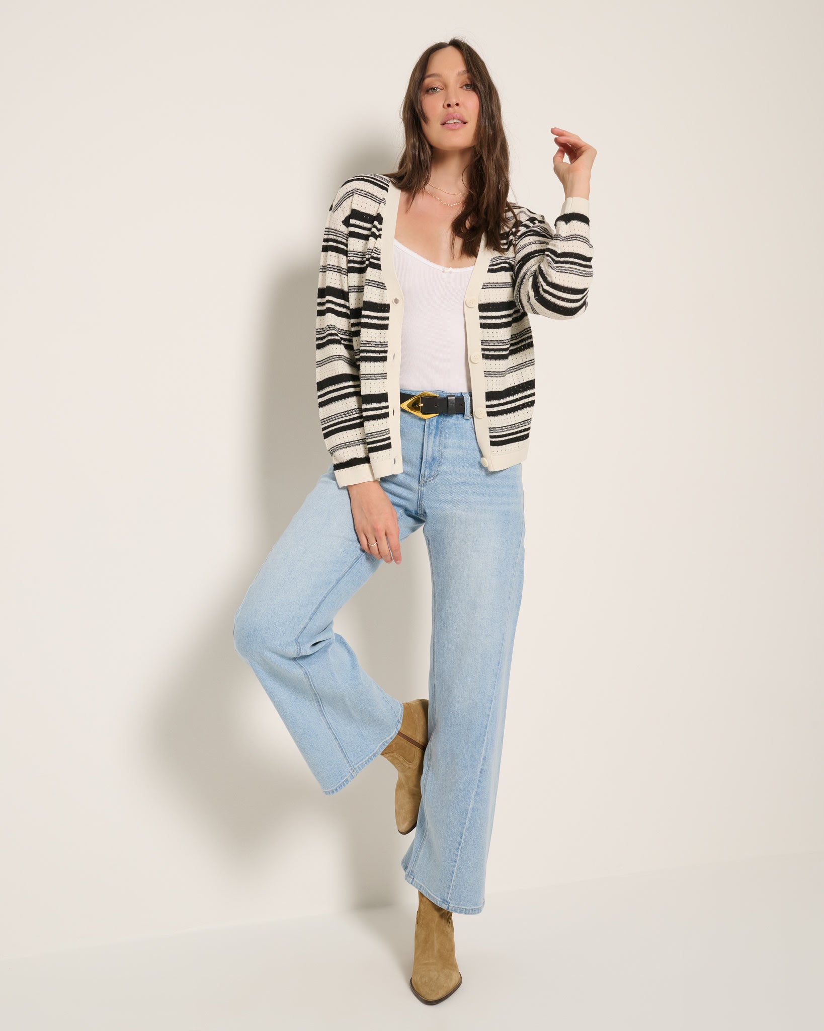 Black $|& SEAS Frankie Cardigan - UGC On Fig
