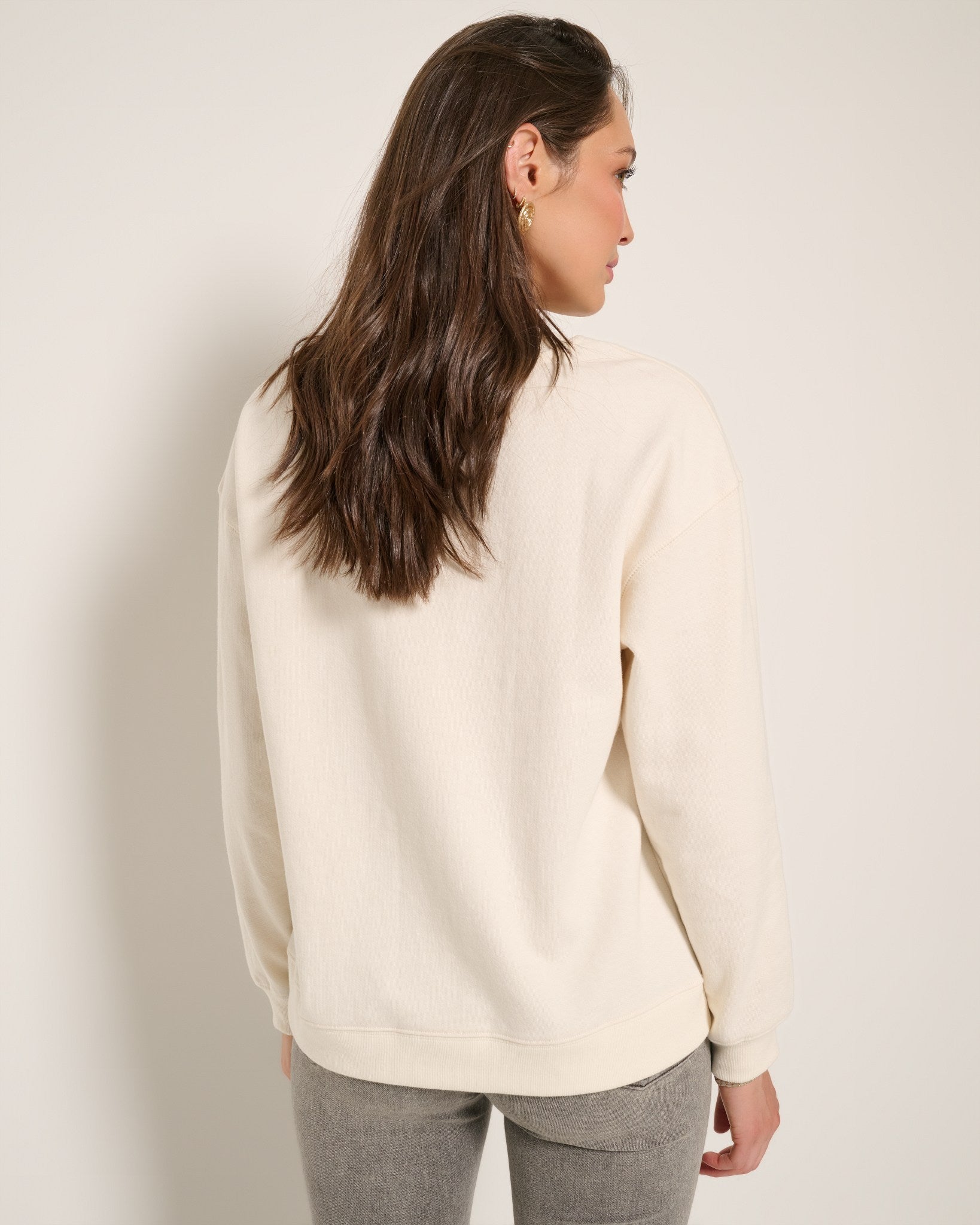 Cream $|& SEAS Blossom Sweatshirt - SOF Back