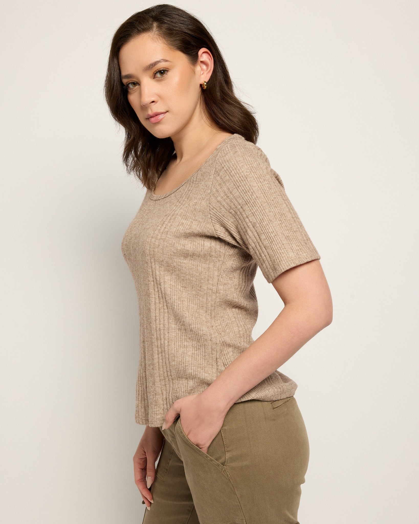 Heathered Café $|& Herizon Trail Side Tee - VOF Front
