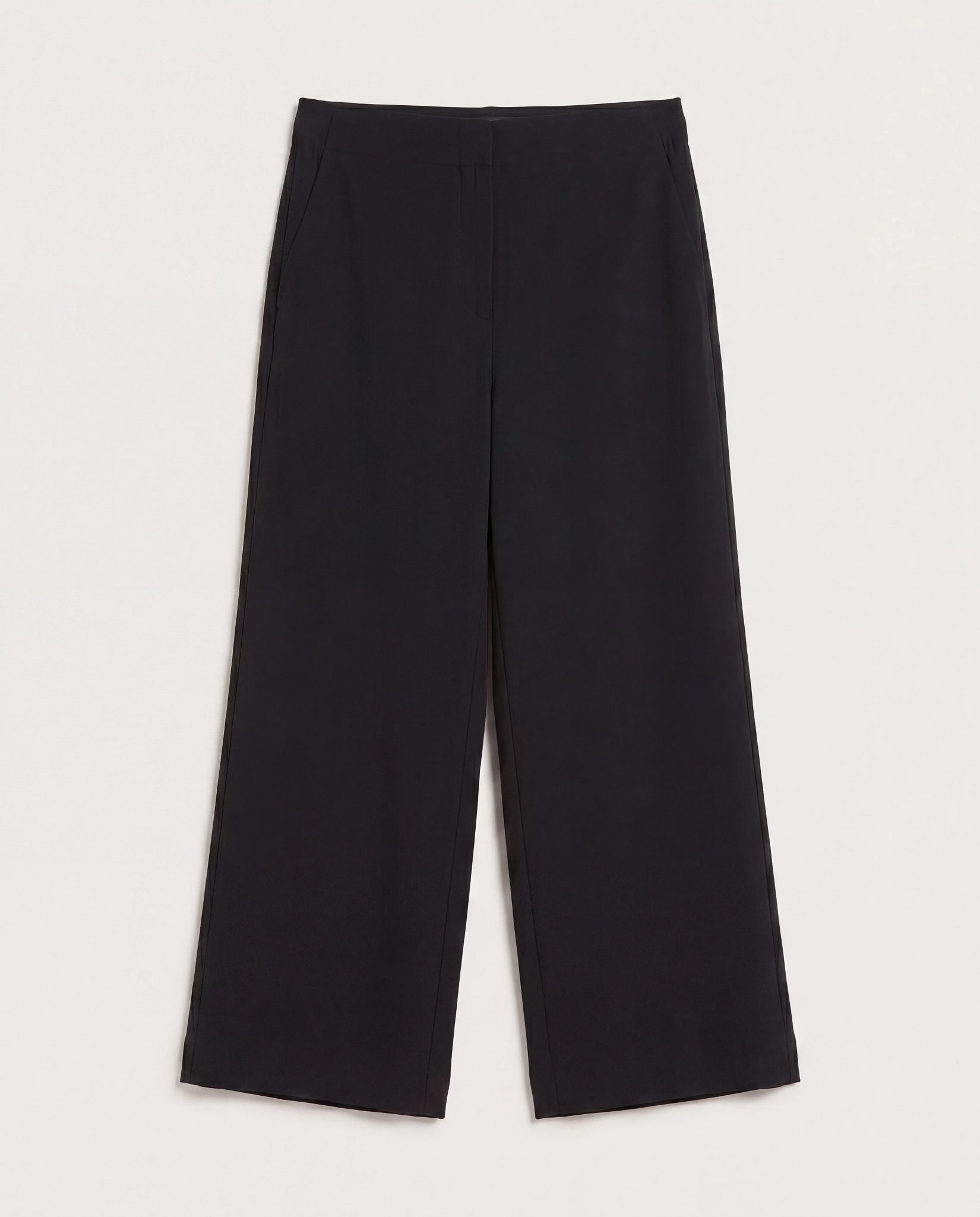 Black $|& SEAS Palomar Linen Blend Crop Pant - Hanger Back