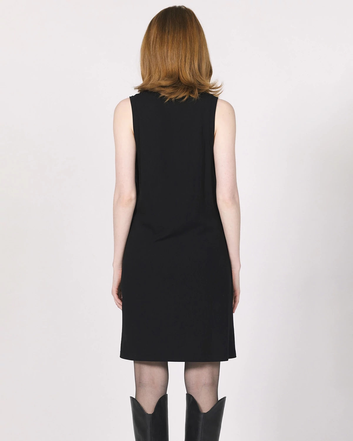 Black $|& Another Love Justine High Neck Swing Dress - Hanger Side