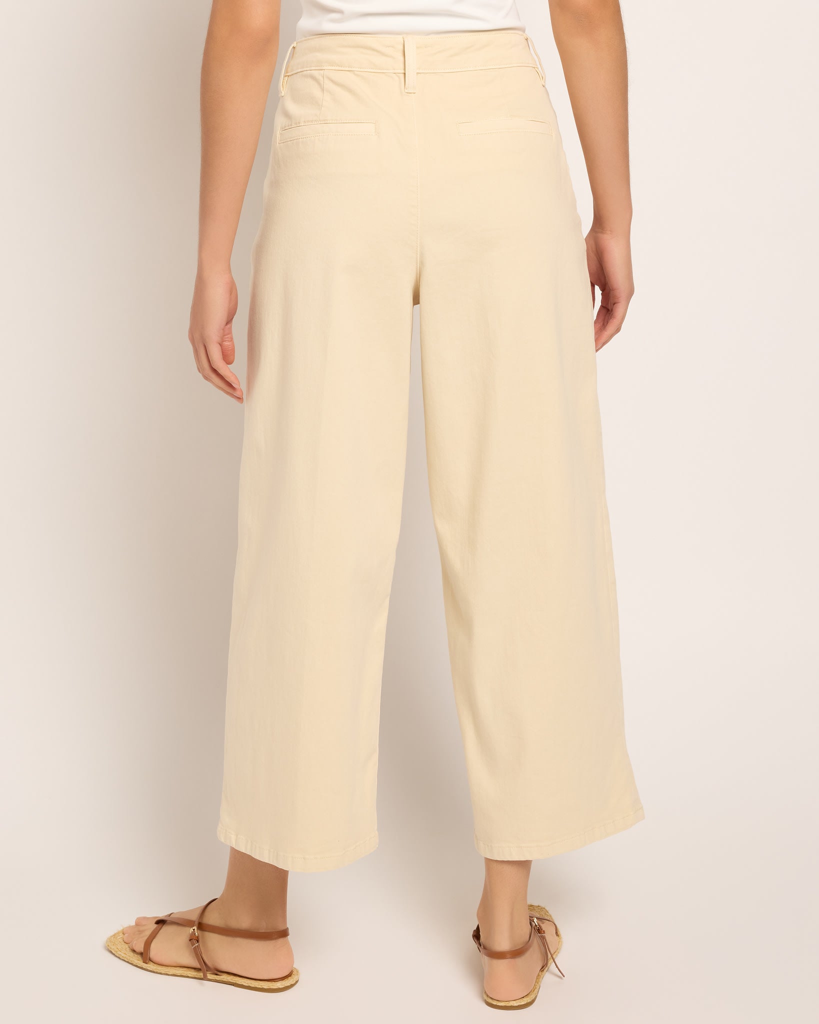 Alabaster $|& Another Love Nicole Patch Pocket Crop Pant - SOF Back