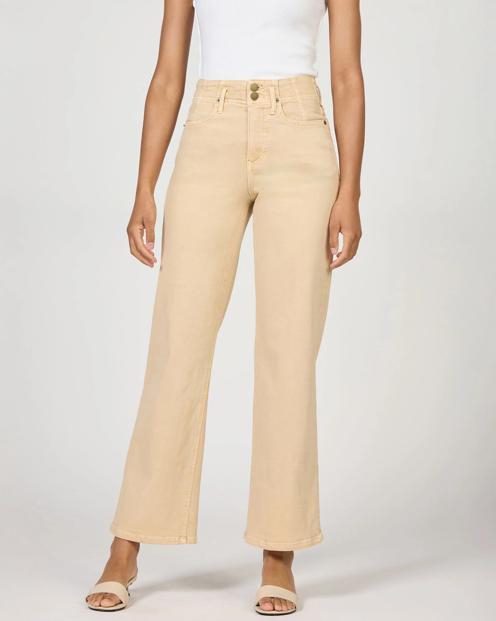 Mojave Desert $|& Dear John Holly High Rise Straight Leg Jeans - VOF Detail