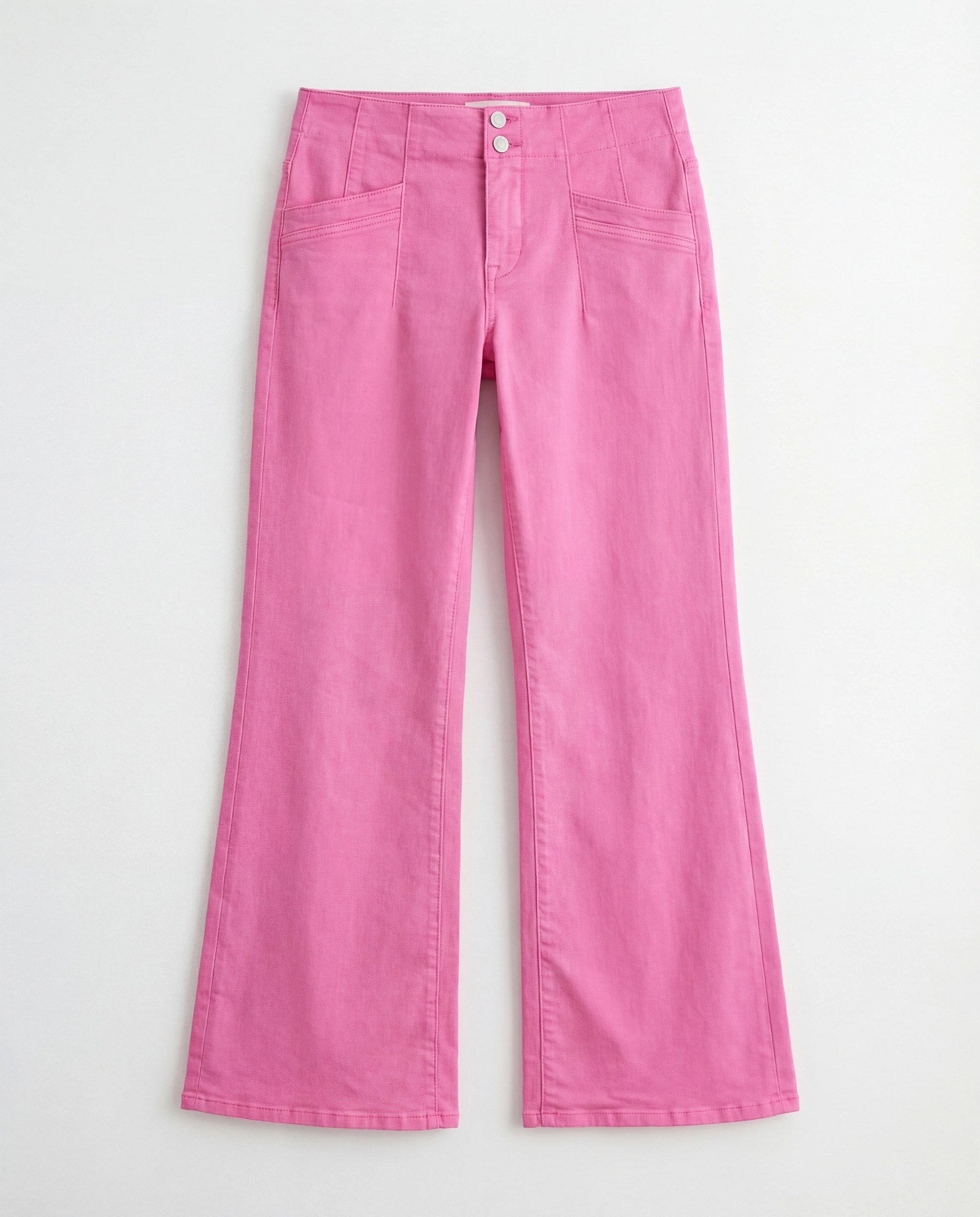 Brilliant Rose $|& Mica Denim High Rise Wide Leg Pants - Hanger Detail