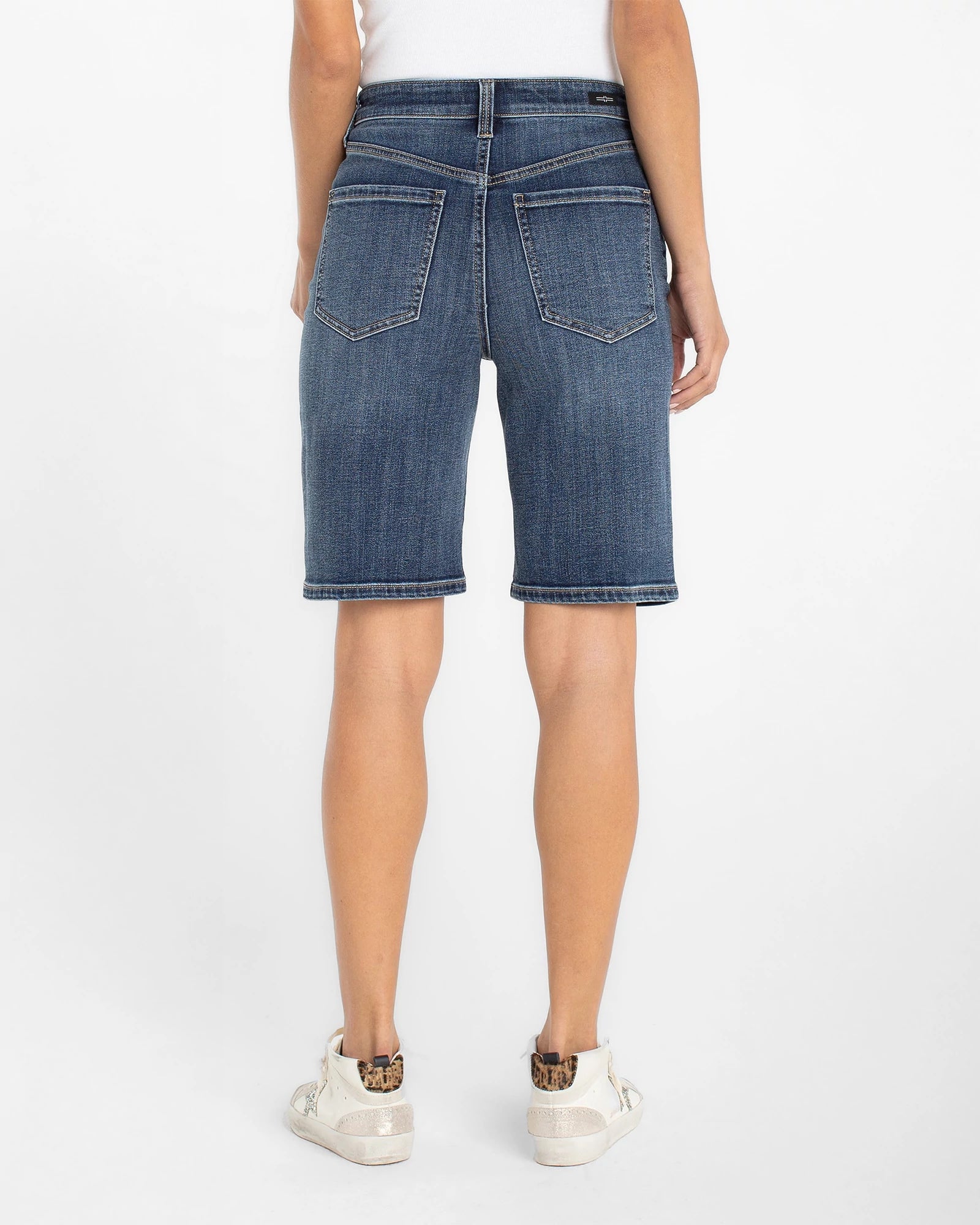 Harbor Haze $|& Liverpool High Rise Jean Short - Hanger Side