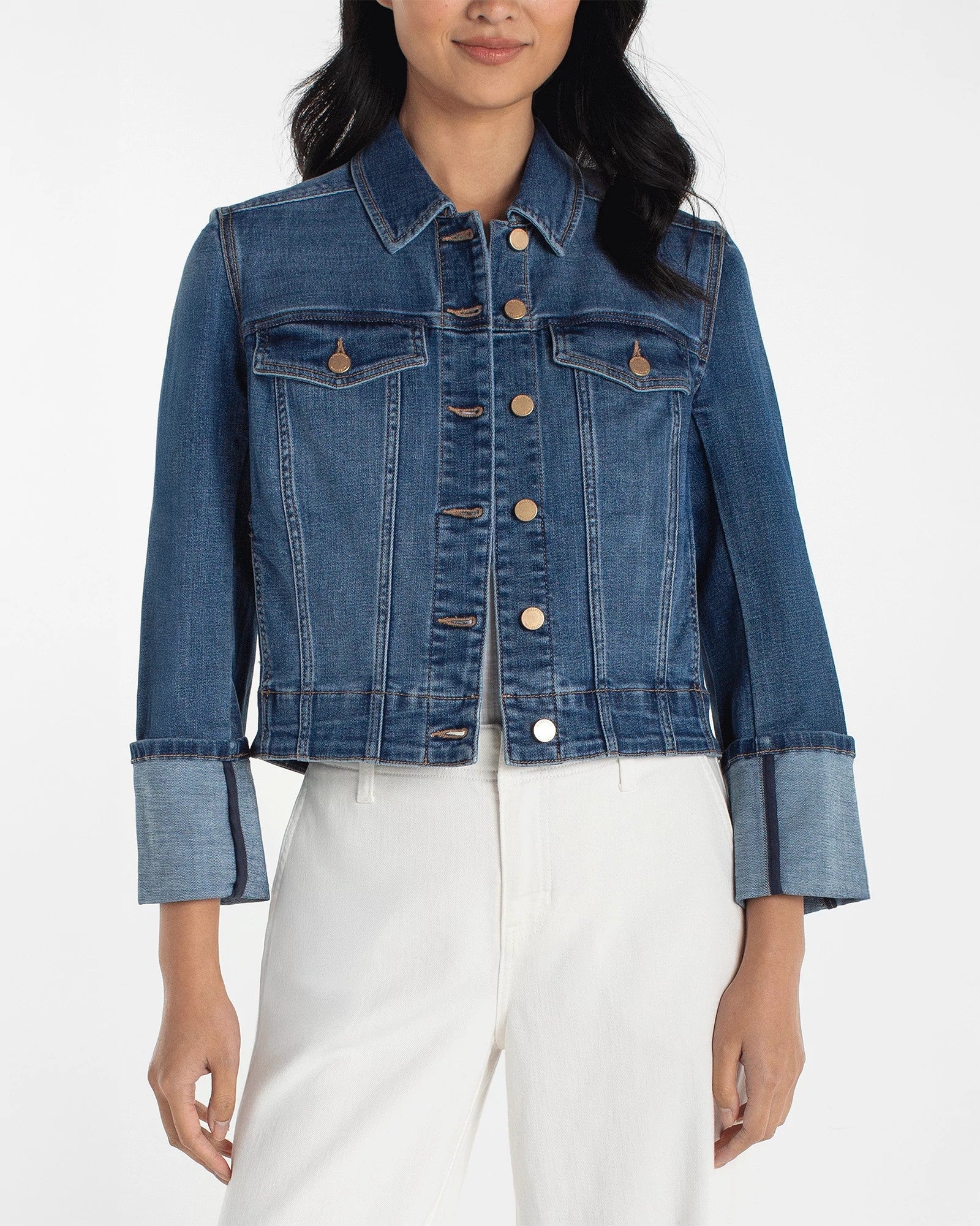 West Ways $|& Liverpool Denim Jacket with Cuffs - VOF Detail