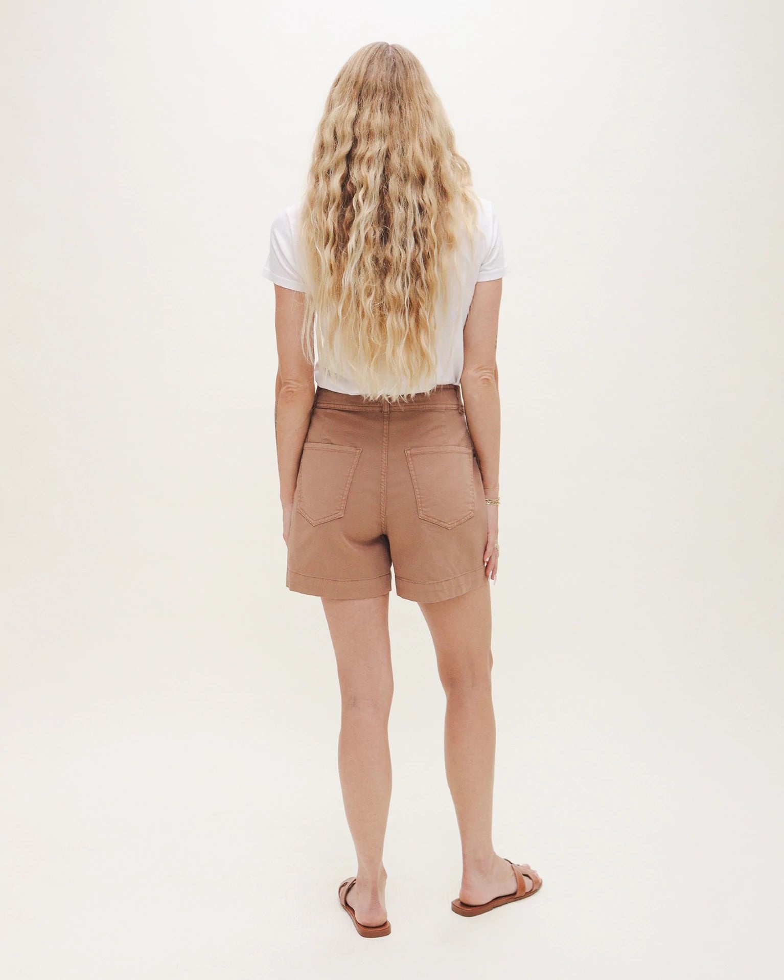 Mousse $|& Oliver Logan Canyon High Rise Twill Short - Hanger Side