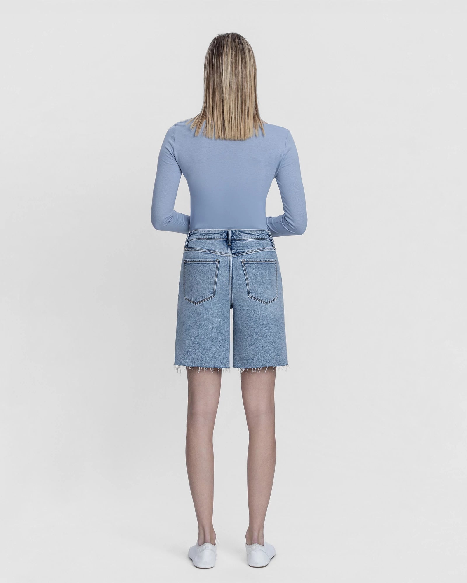 Everlasting $|& Vervet High Rise Jean Short - Hanger Side