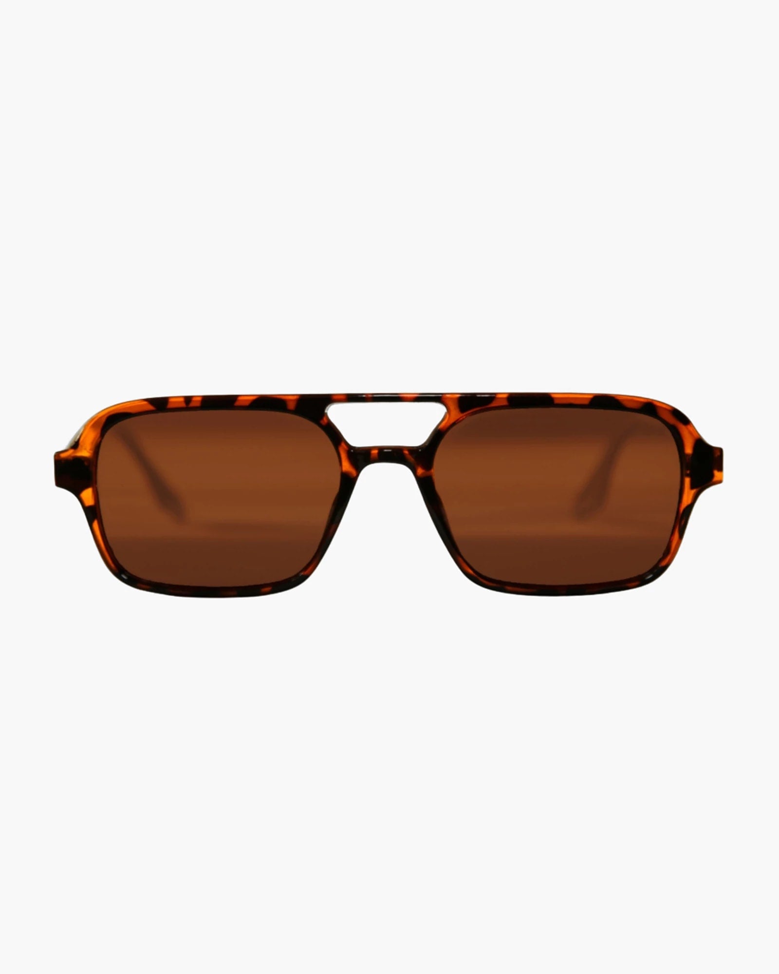 Caramel $|& INDY Ice Cube Sunglasses - VOF Detail