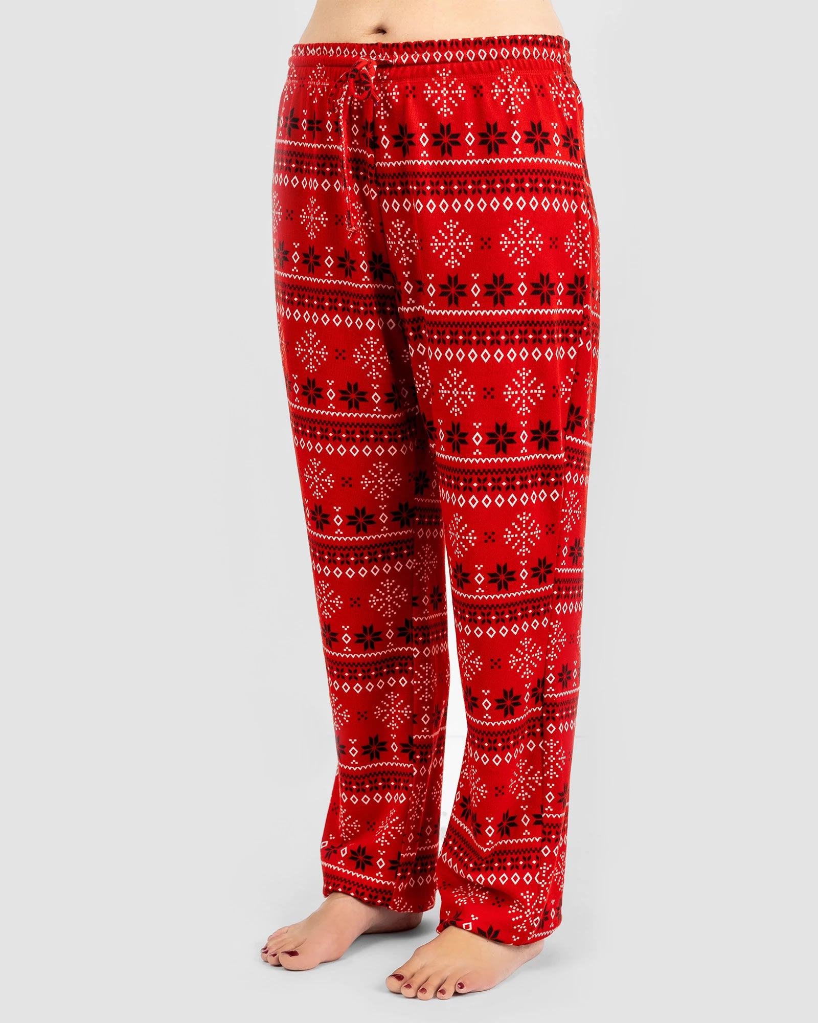 Red Fair Isle $|& The Black Sheep Fam Printed Lounge Pant - VOF Detail