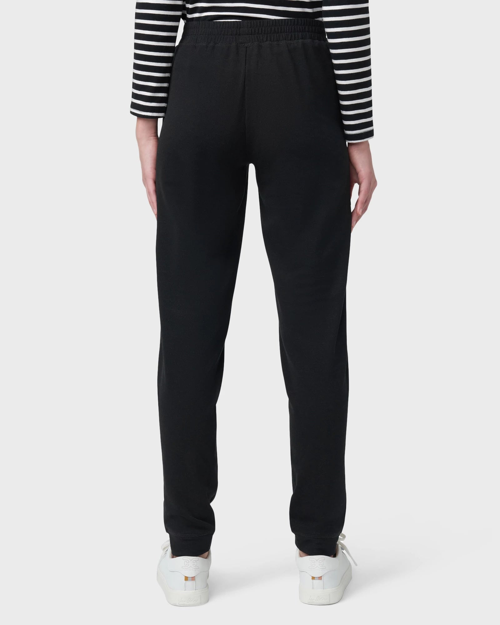 Black $|& HUE Solid Basics Lounge Pant - Hanger Side