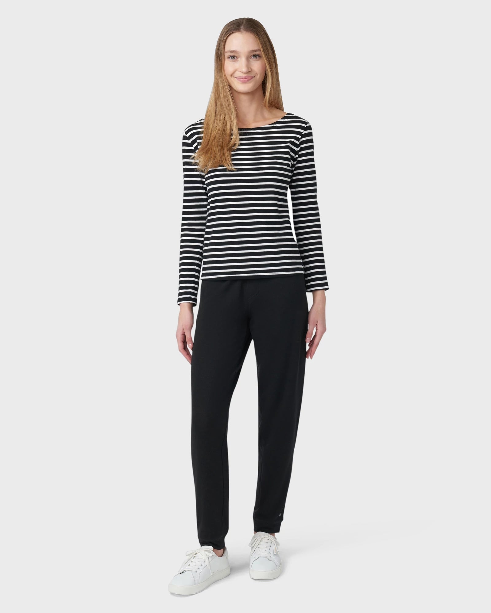 Black $|& HUE Solid Basics Lounge Pant - VOF Detail