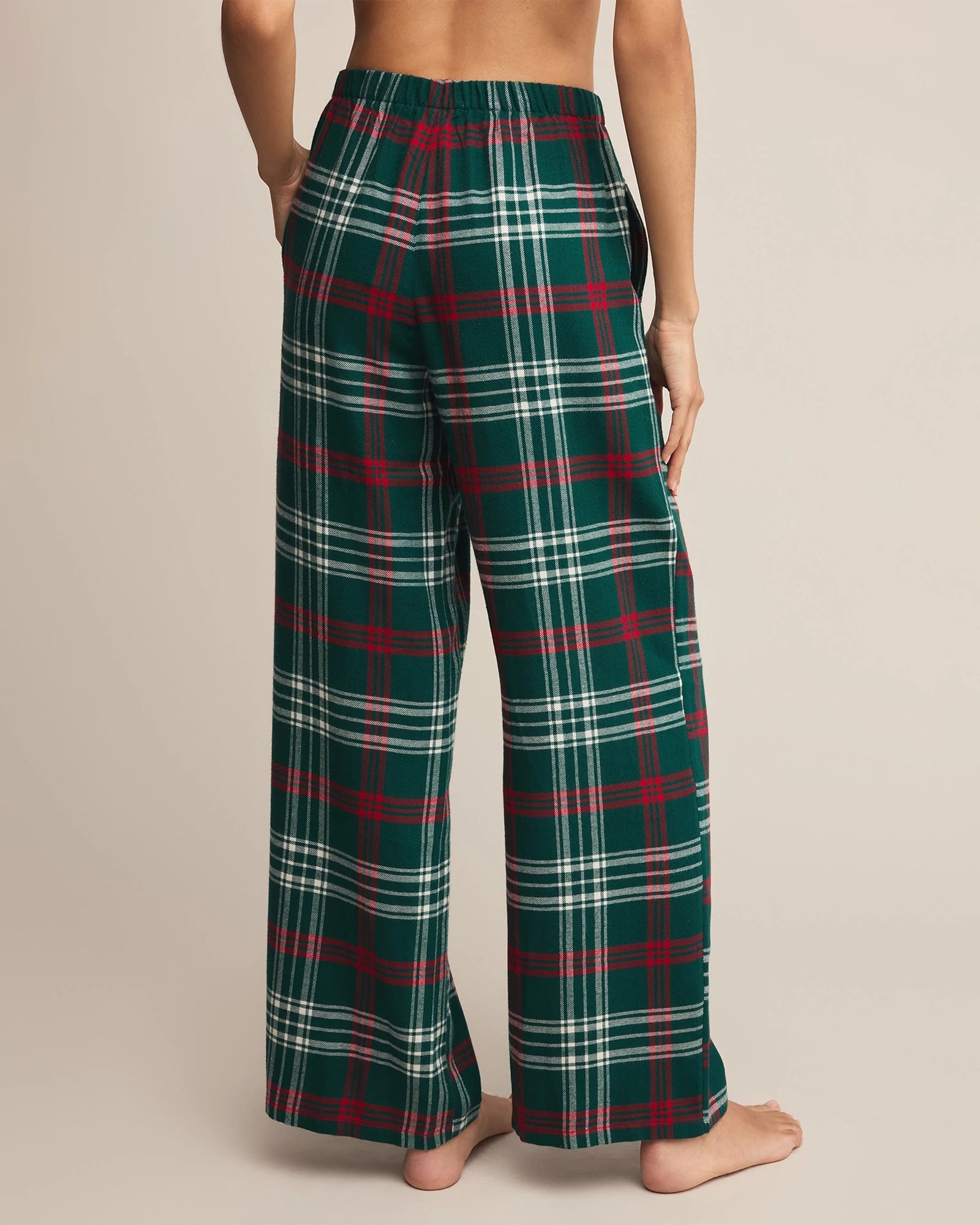Mistletoe $|& Z Supply Lounge Hang out Plaid Pant - Hanger Side