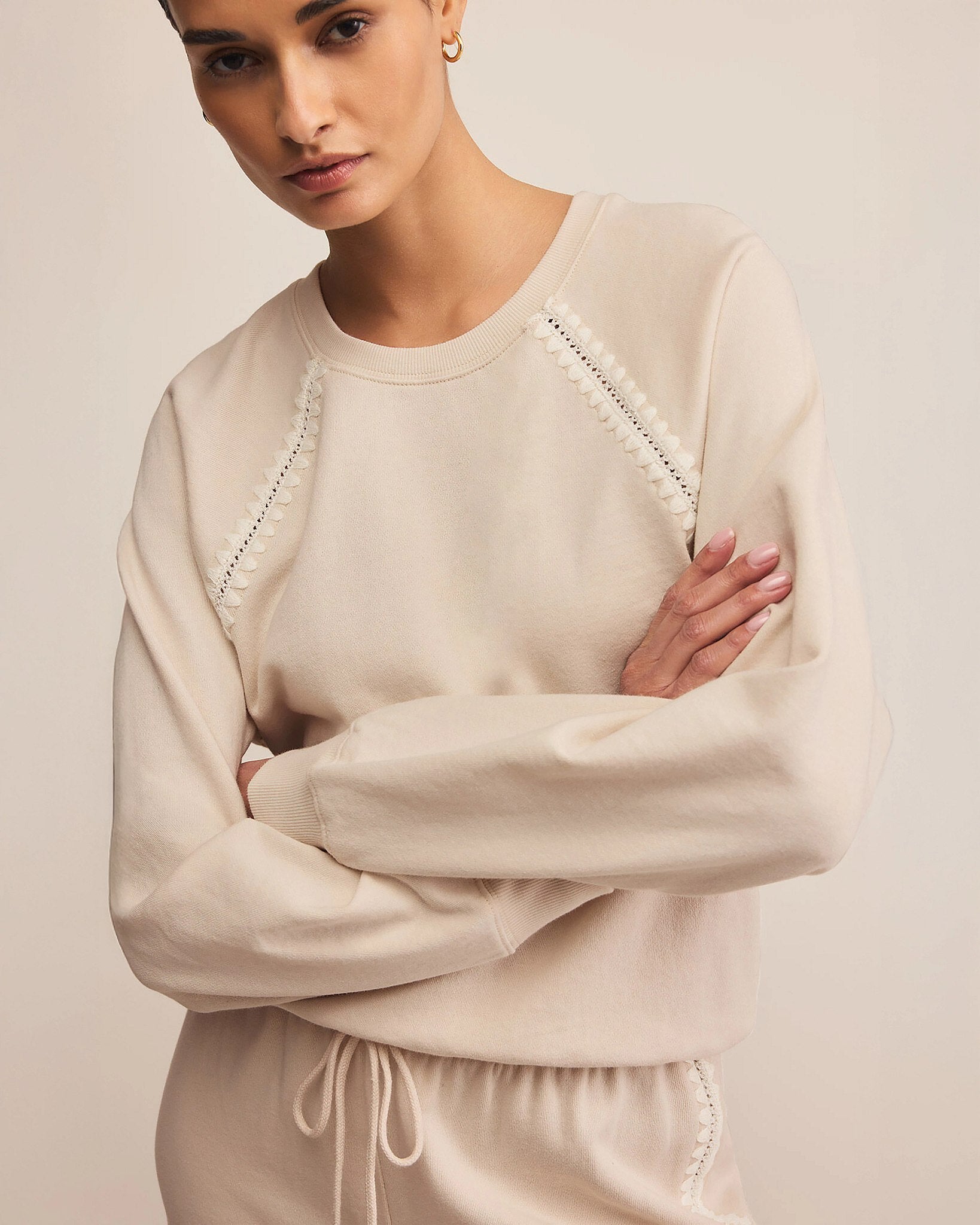 Crystal $|& Z Supply Lounge All Around Sweatshirt - Hanger Back