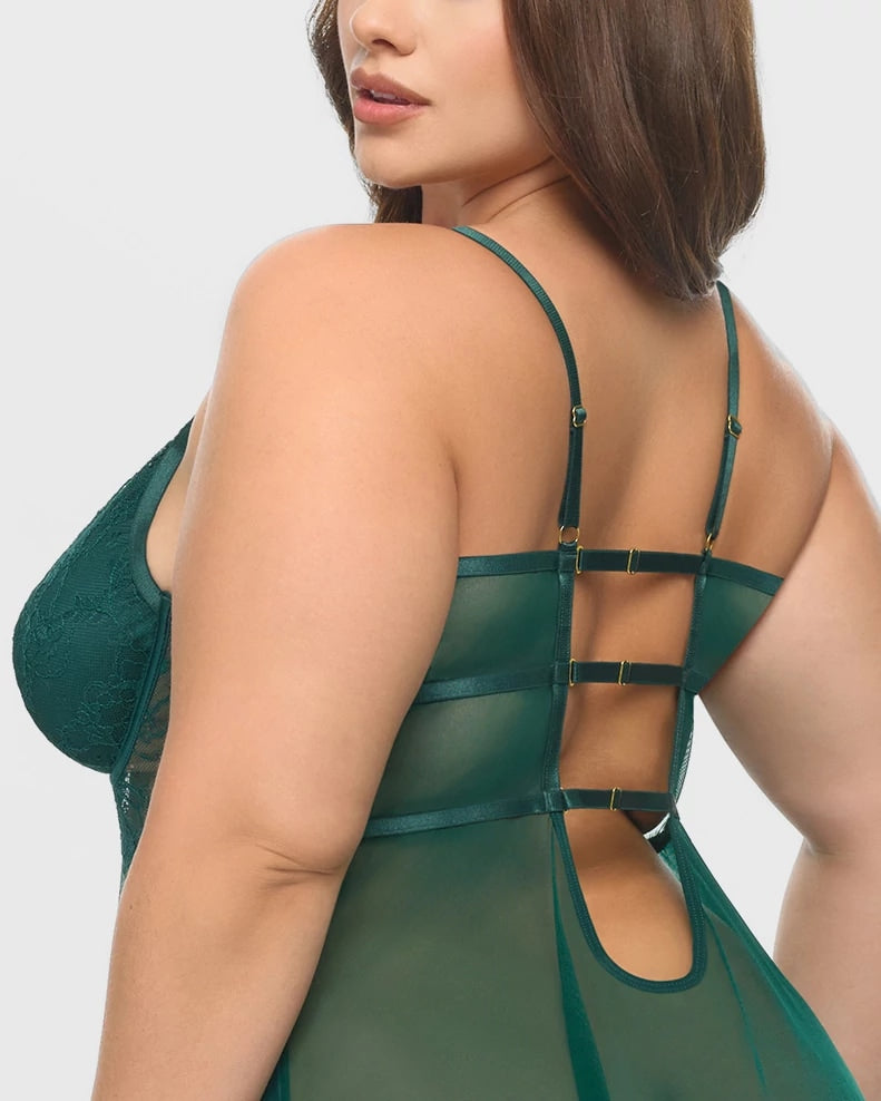 Rainforest $|& Oh La La Cheri Dawn Babydoll - Hanger Side