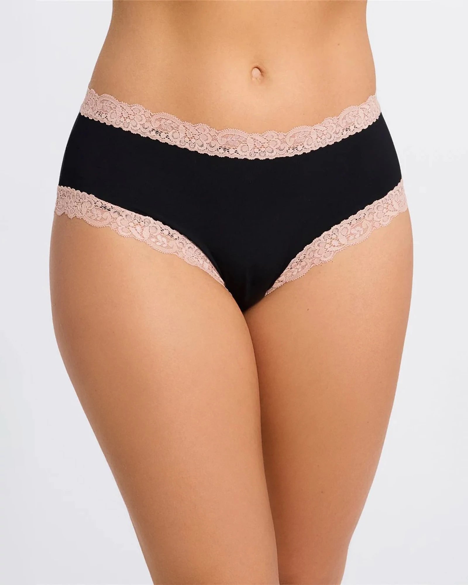 Black/Black Seashell 2 Pack $|& Fleur't Iconic High Waist Boyshort - VOF Detail