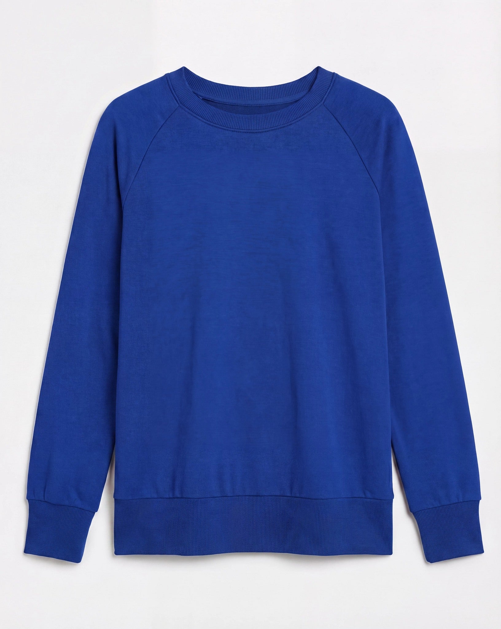 Electric Cobalt $|& Interval Flex Fleece Crew - Hanger Detail