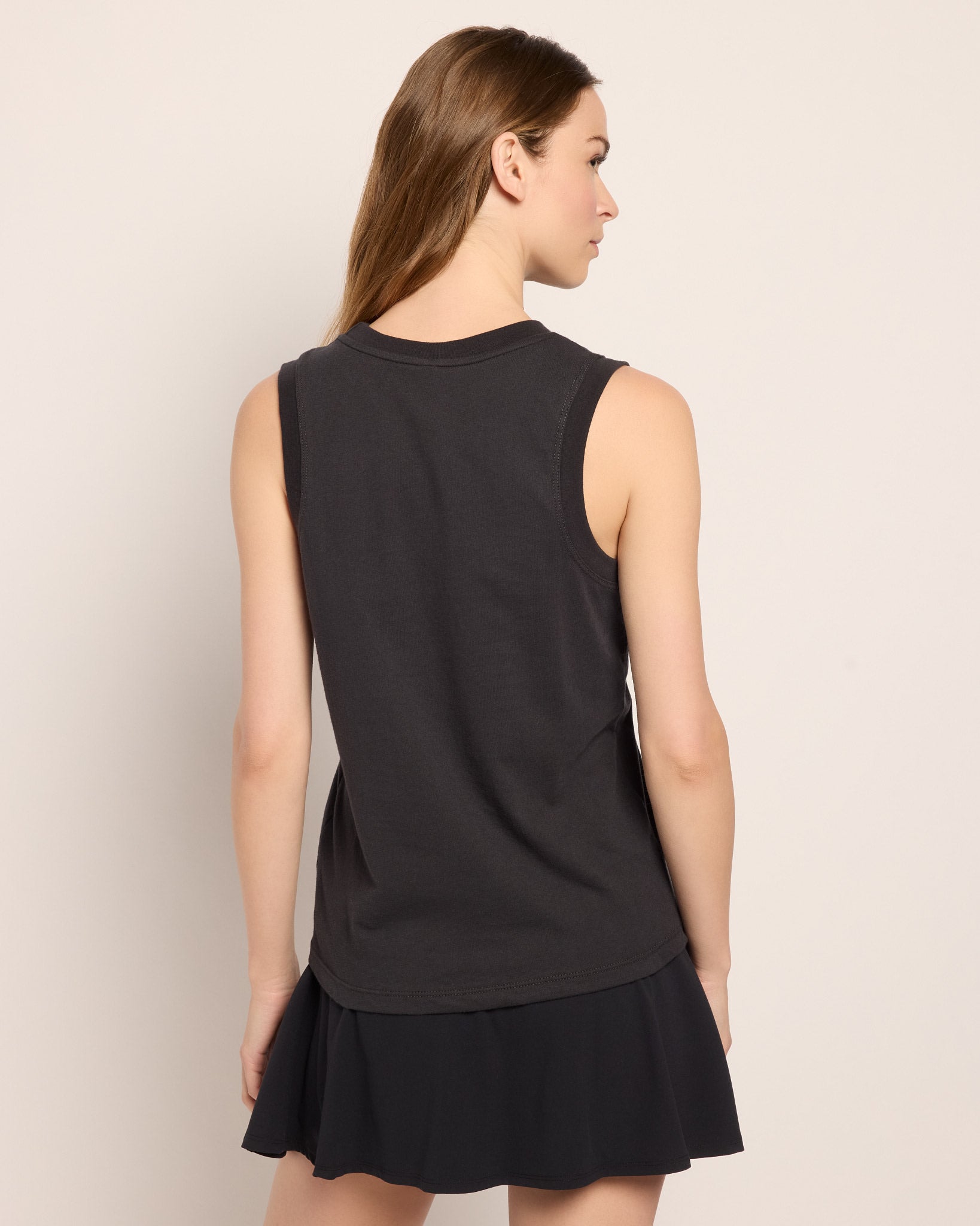 Faded Black $|& Interval Terrain Muscle Tank " Stay Sporty" - SOF Back