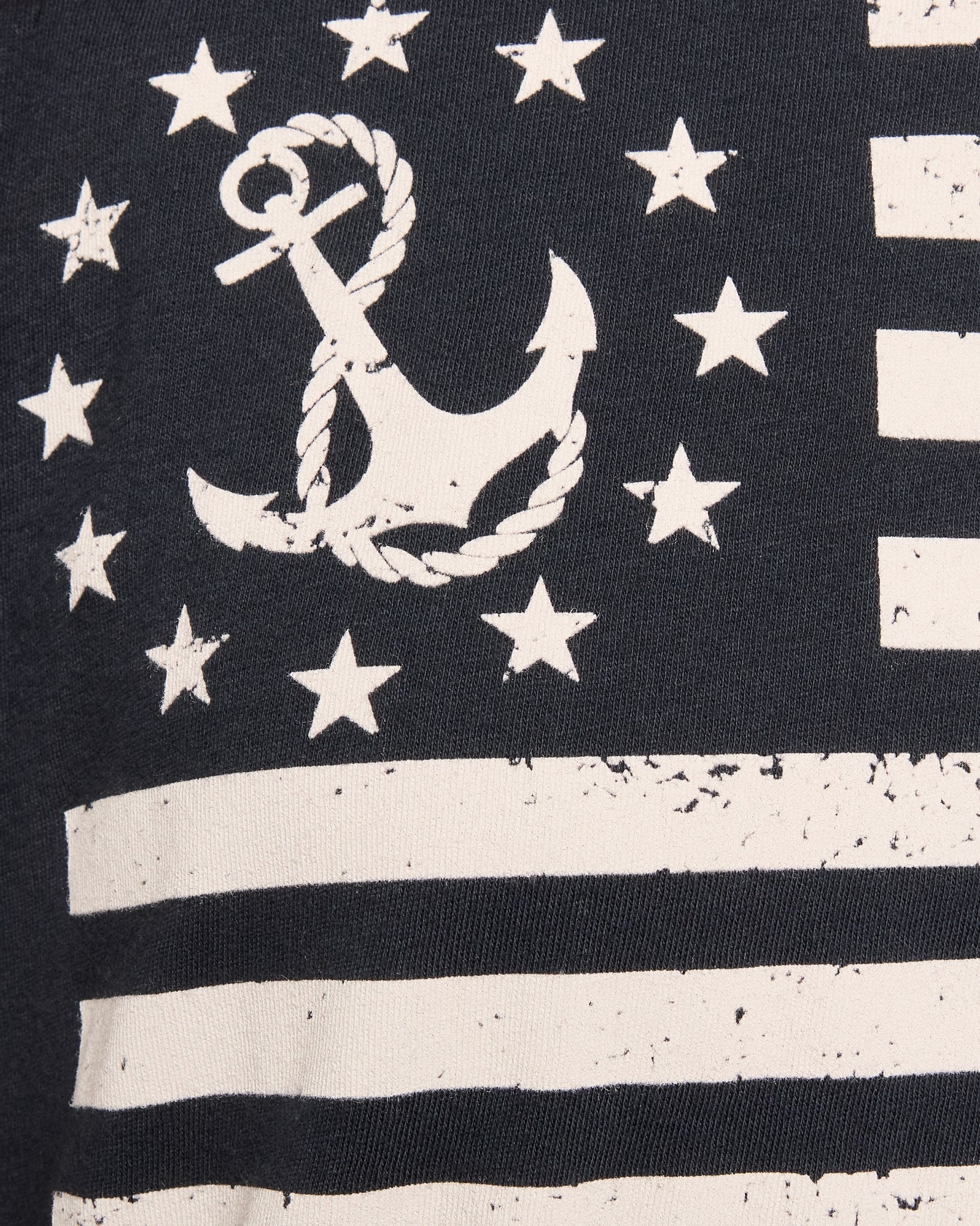 Mariner Midnight $|& SEAS Daisy Muscle Tank "NAUTICAL FLAG" - VOF Front