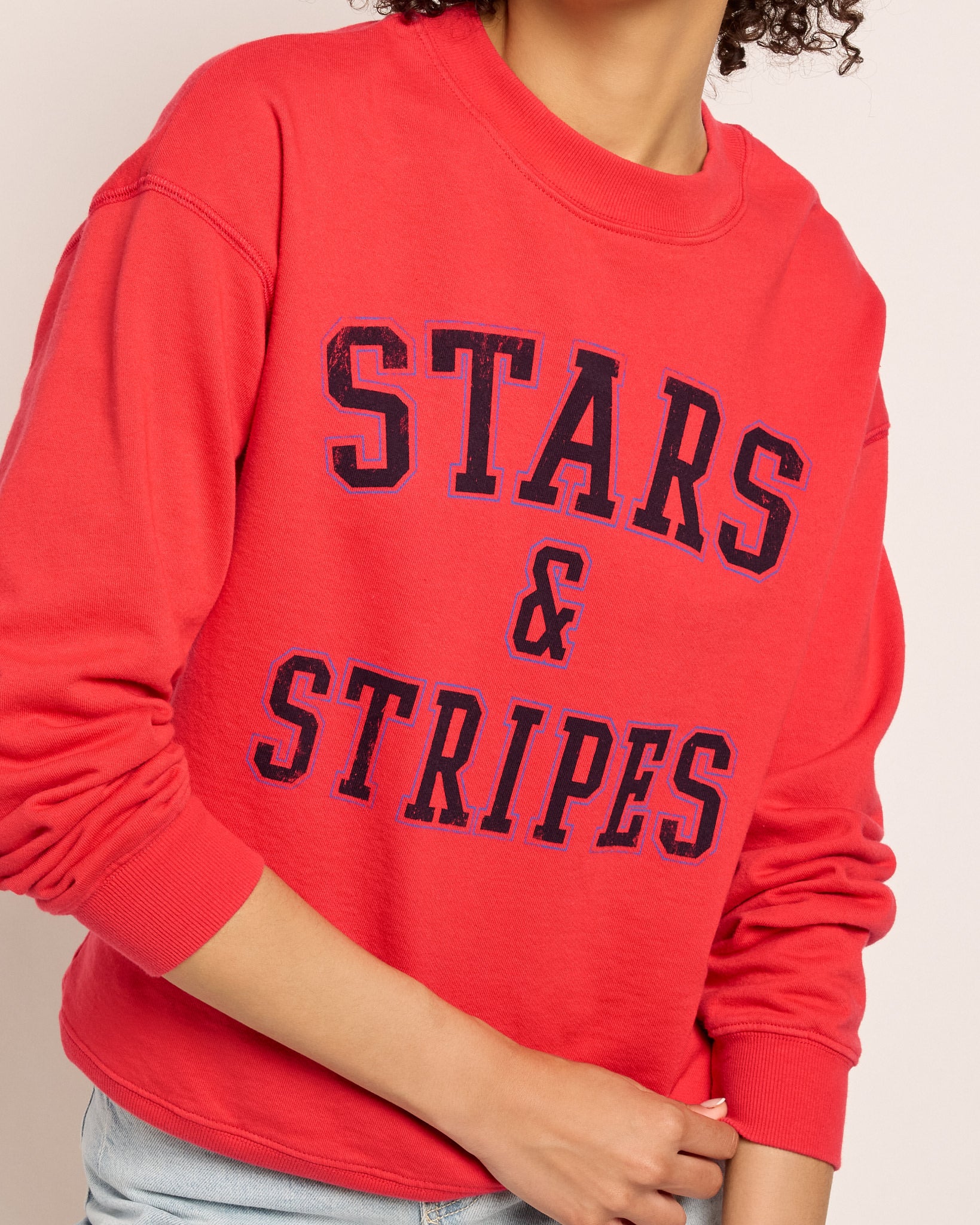 Cherry Pie $|& SEAS Blossom Sweatshirt "STARS & STRIPES" - SOF Full Front